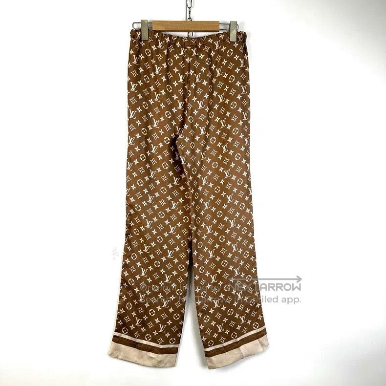 Louis Vuitton Louis Vuitton Coffee color presbyopic silk trousers Size US 34 / EU 50 - 2 Thumbnail