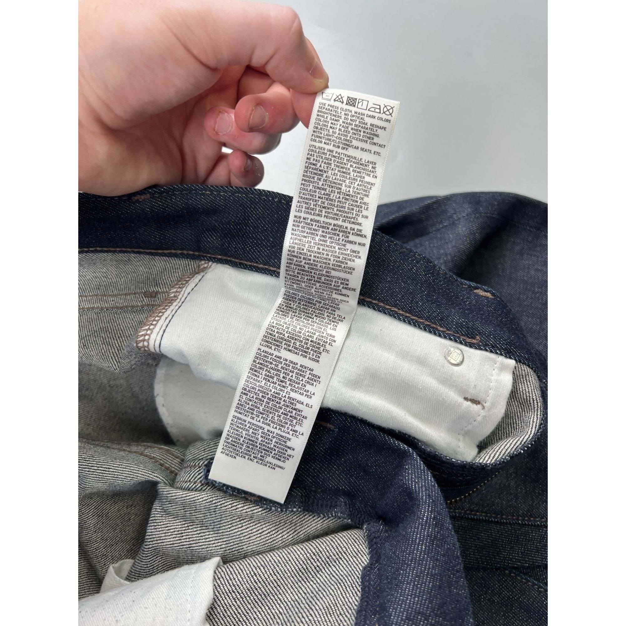 Uniqlo Uniqlo Raw Selvedge Denim Jeans Pants (Y0999) Size US 32 / EU 48 - 13 Thumbnail