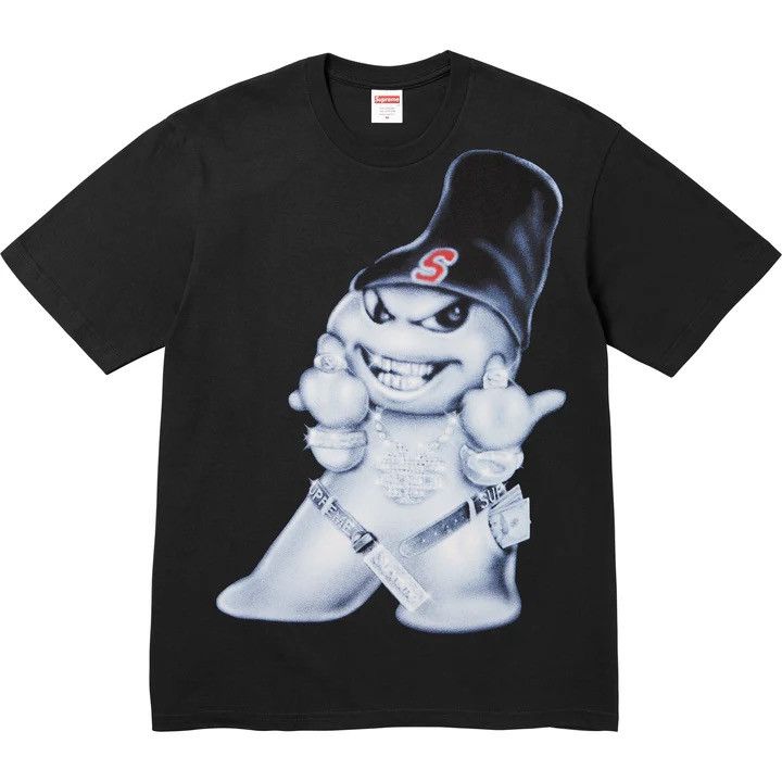 Supreme Supreme x Art Dealer Snowman Graphic Tee Black | Grailed