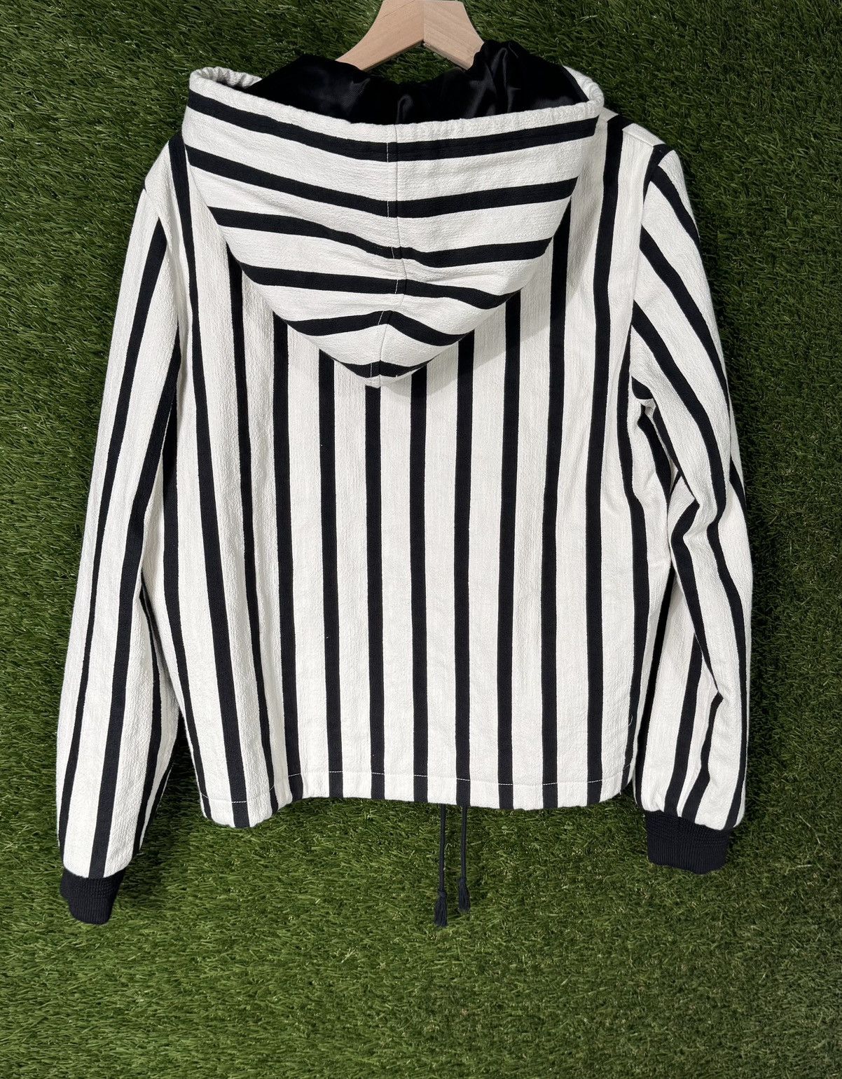 Saint Laurent Paris Saint Laurent Paris “Teddy Baja” striped hoodie Size US M / EU 48-50 / 2 - 7 Thumbnail