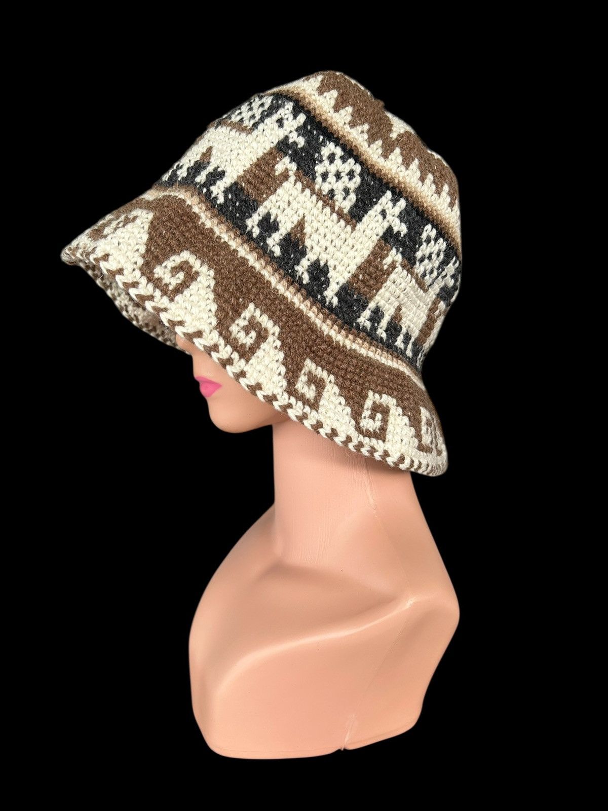 Japanese Brand × Vintage Crochet Knitted Handmade Bucket Hats Size ONE SIZE - 2 Thumbnail