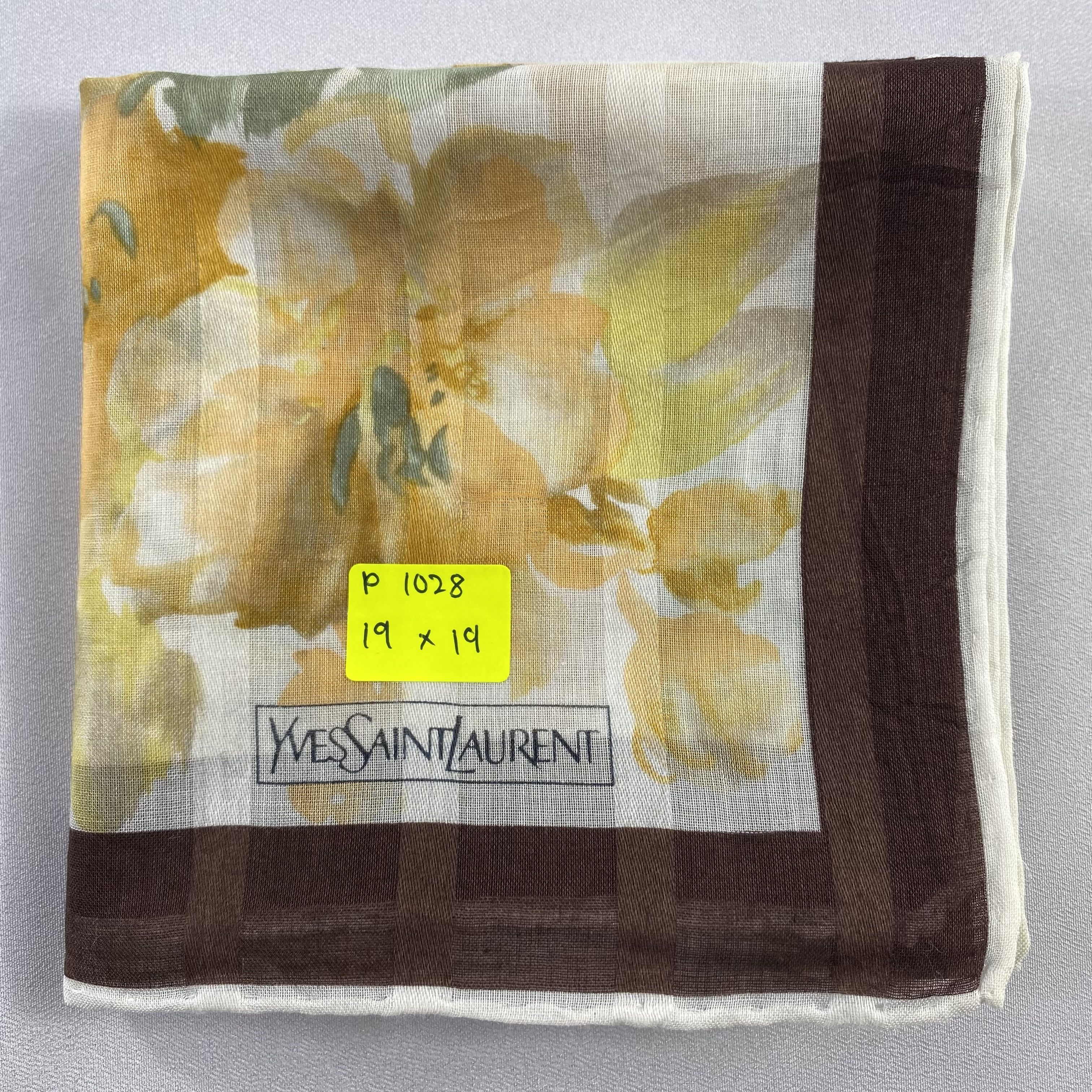 Vintage Yves Saint Laurent Handkerchief / Neckerchief-P1028 Size ONE SIZE - 5 Thumbnail