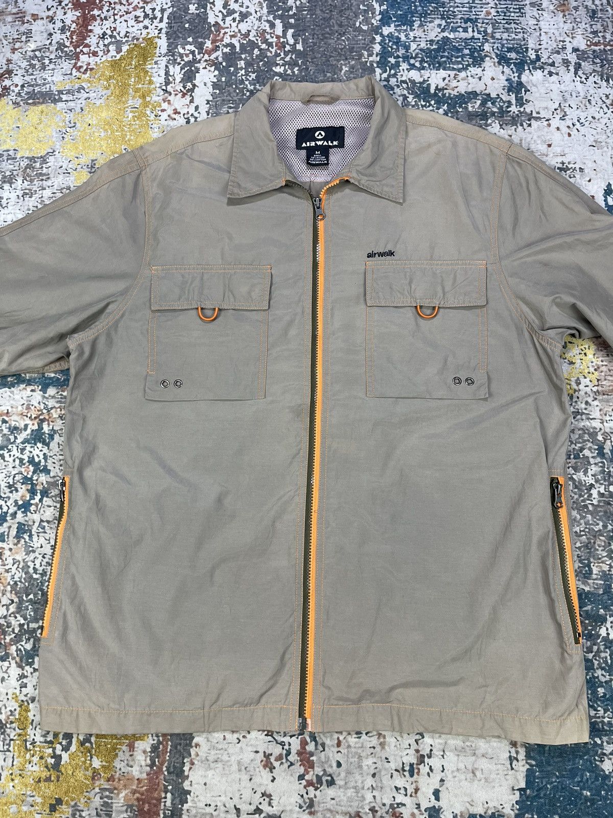 Airwalk Airwalk Nylon Zipper Overshirt Jackets Size US M / EU 48-50 / 2 - 2 Thumbnail
