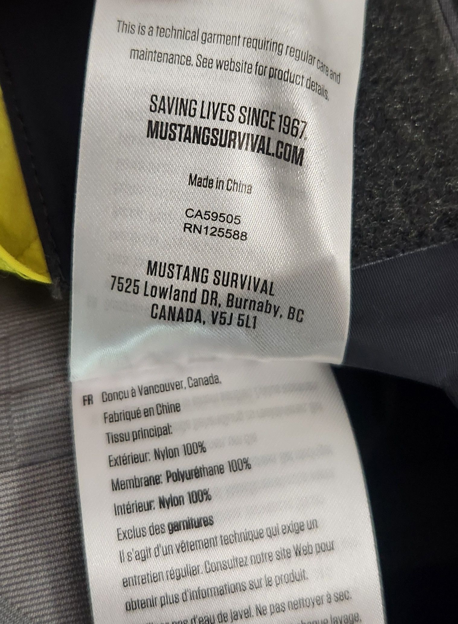 Mustang Mustang Survival $550 Meris Waterproof Bib Official USA Size US L / EU 52-54 / 3 - 11 Thumbnail