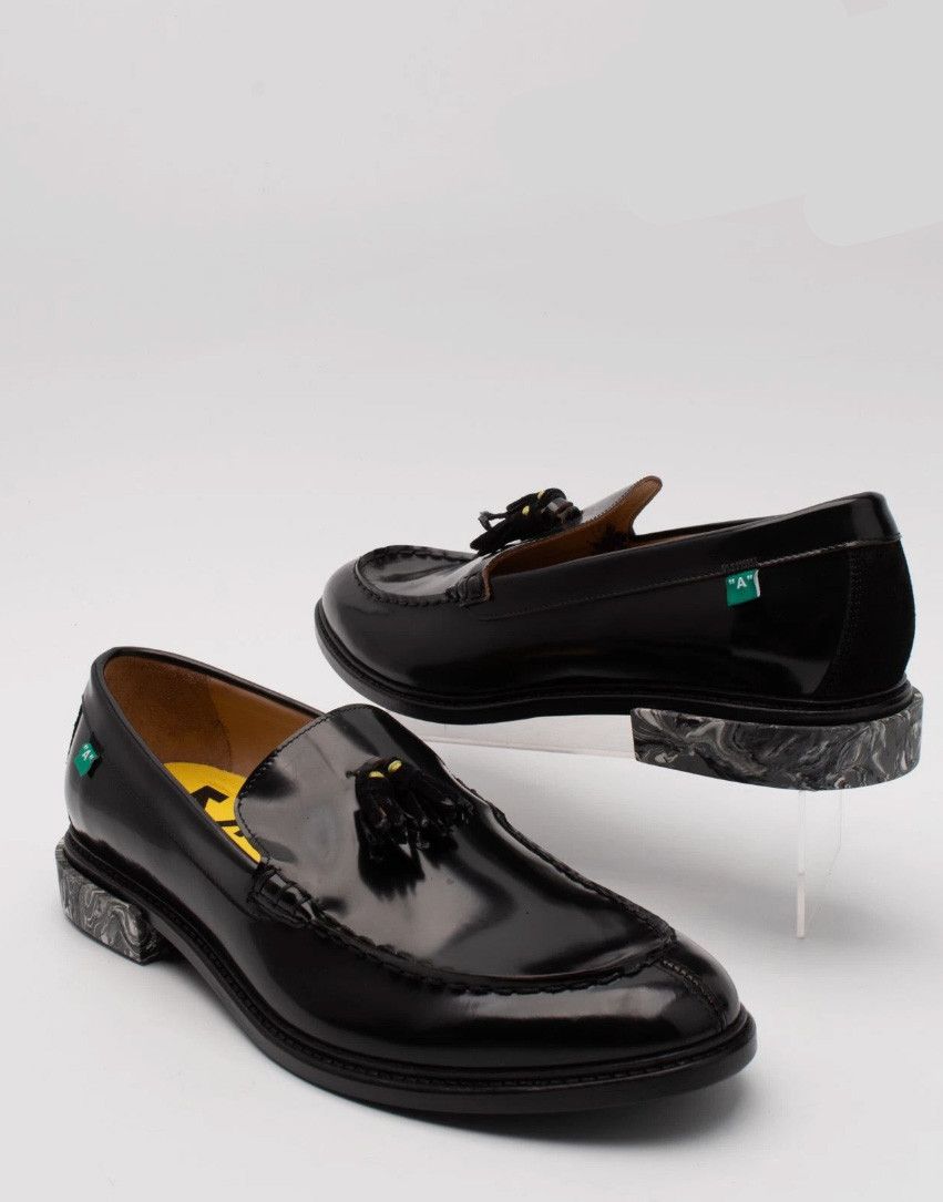 Off-White OFF-WHITE Leather Tassel Loafers Size US 13 / EU 46 - 1 Thumbnail