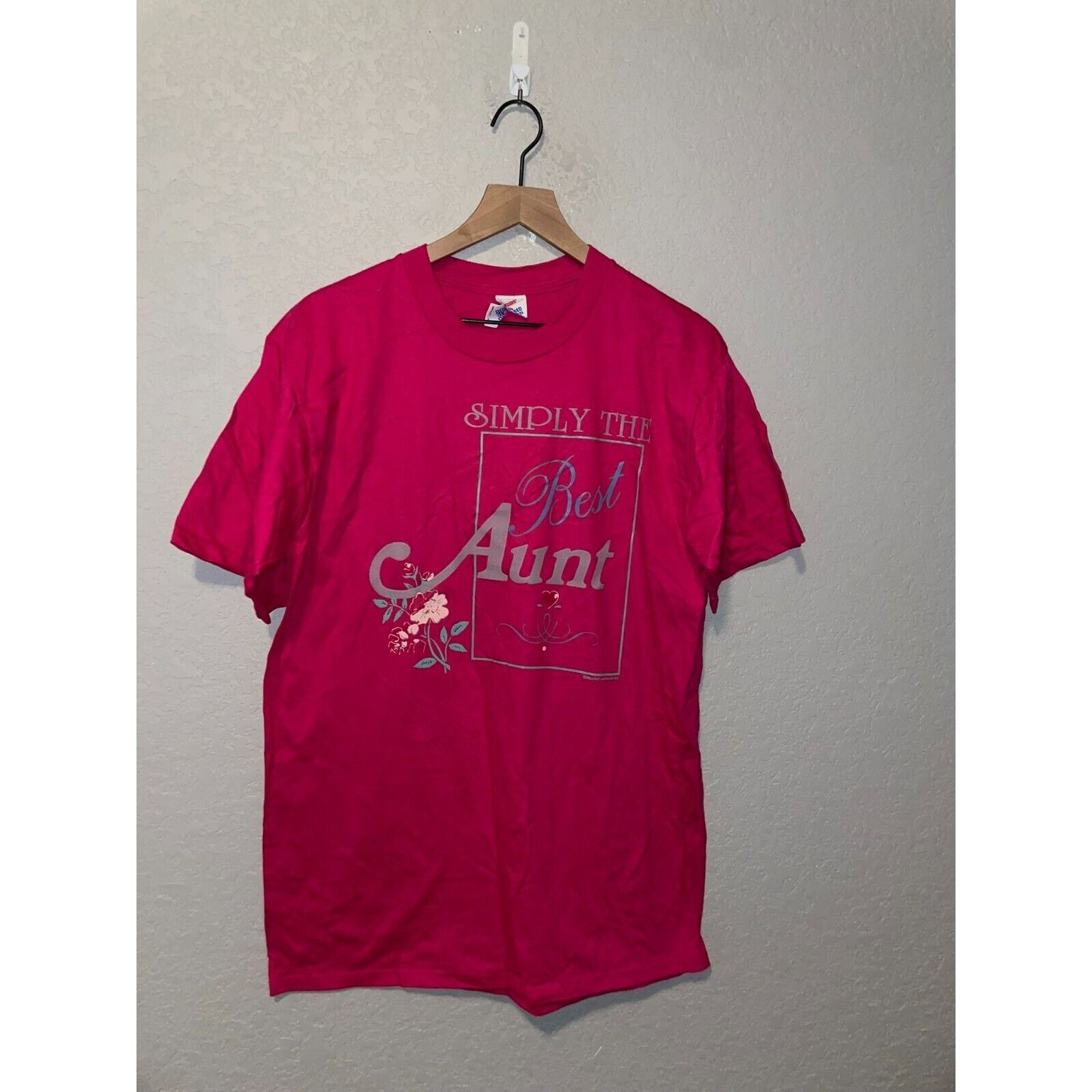 Jerzees Vintage Aunt Shirt Simply The Best Bozeman Montana Pink Tee Size US L / EU 52-54 / 3 - 1 Thumbnail