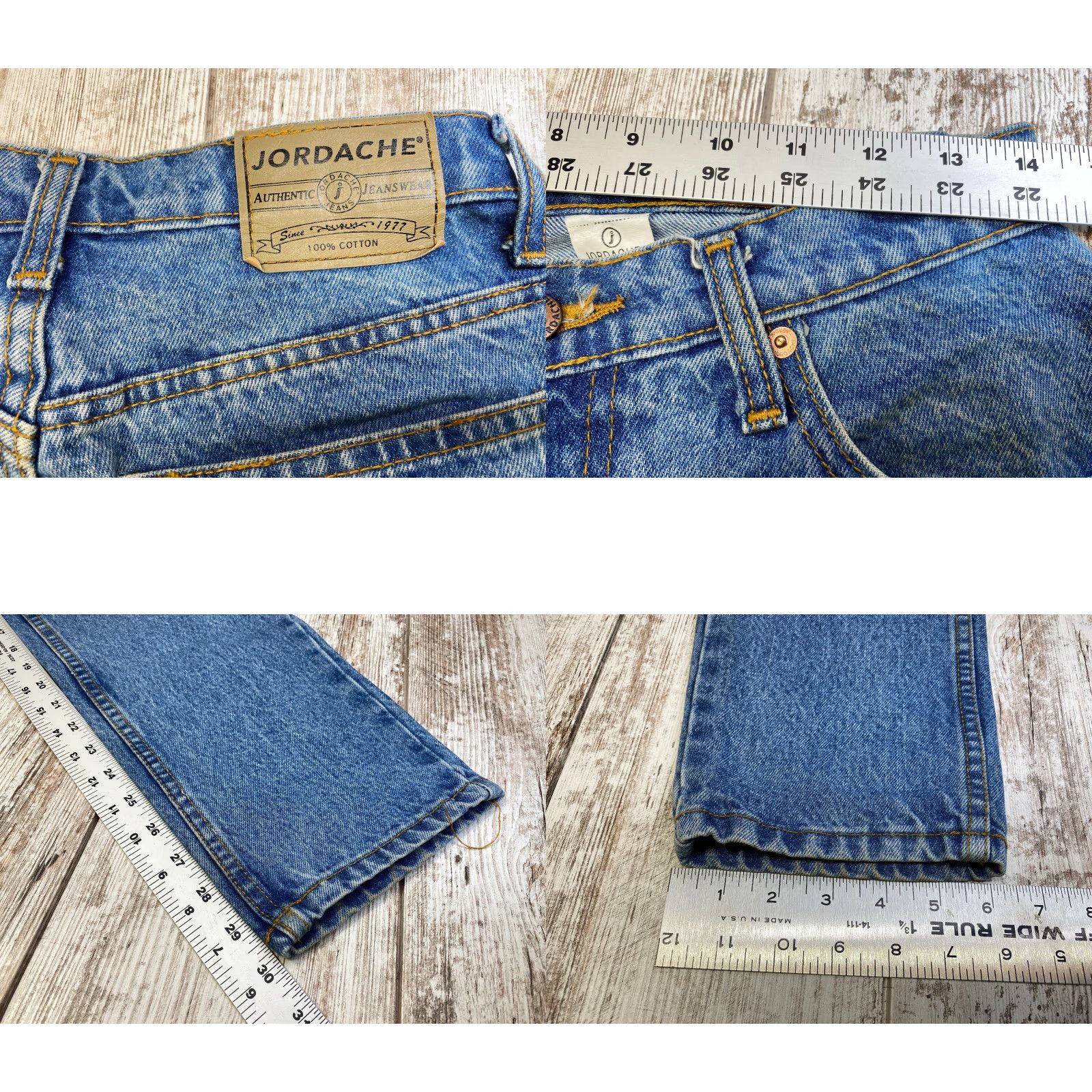 Jordache VINTAGE Jordache Jeans Women's 9/10 28x30 High Waist Tapered Stonewash Jeans 90s Style Size 32" / US 10 / IT 46 - 9 Thumbnail