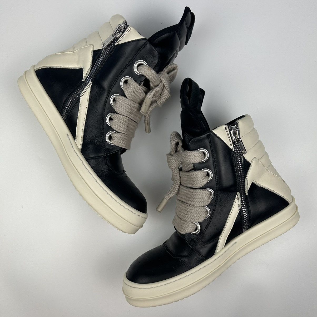 Rick Owens Drkshdw Rick Owens Geobasket Jumbo Lace Size US 8 / EU 41 - 7 Thumbnail