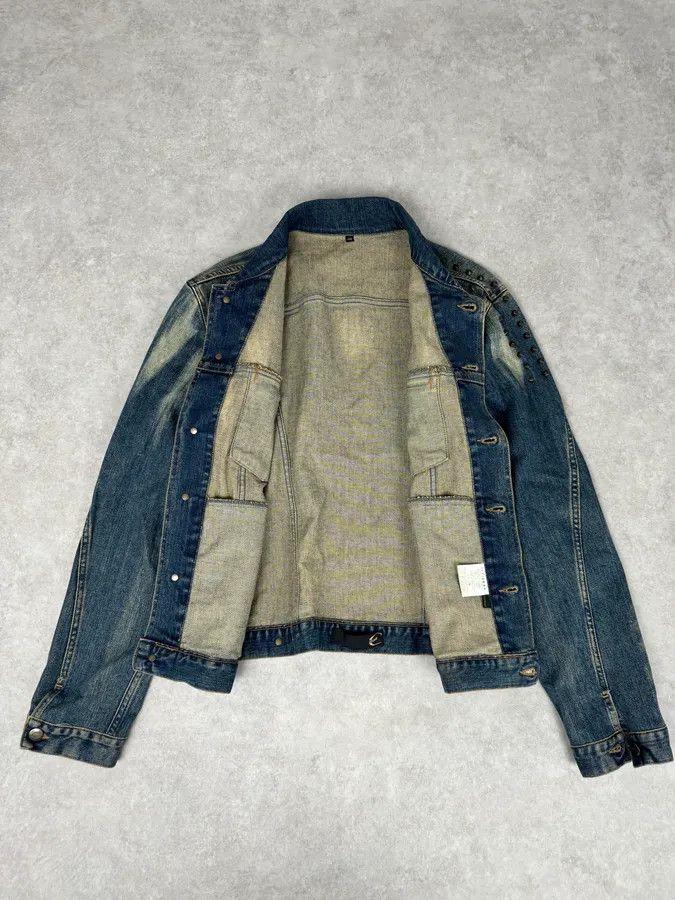 Roberto Cavalli 2000s Cavalli Blue Studded Denim Jacket Size US S / EU 44-46 / 1 - 7 Thumbnail