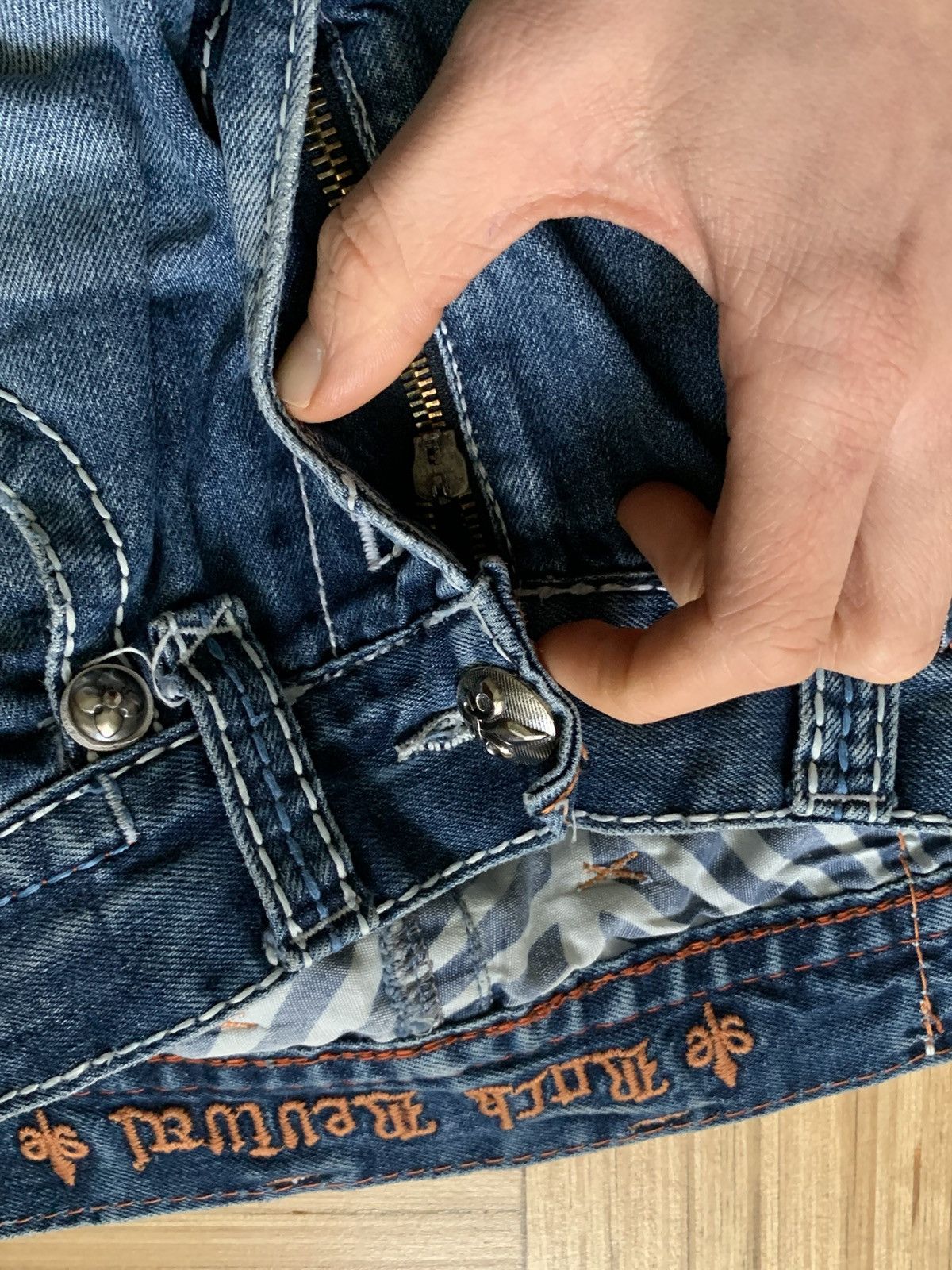 Japanese Brand × Rock Revival × Vintage Rock Revival Jeans 32 Size US 32 / EU 48 - 4 Thumbnail