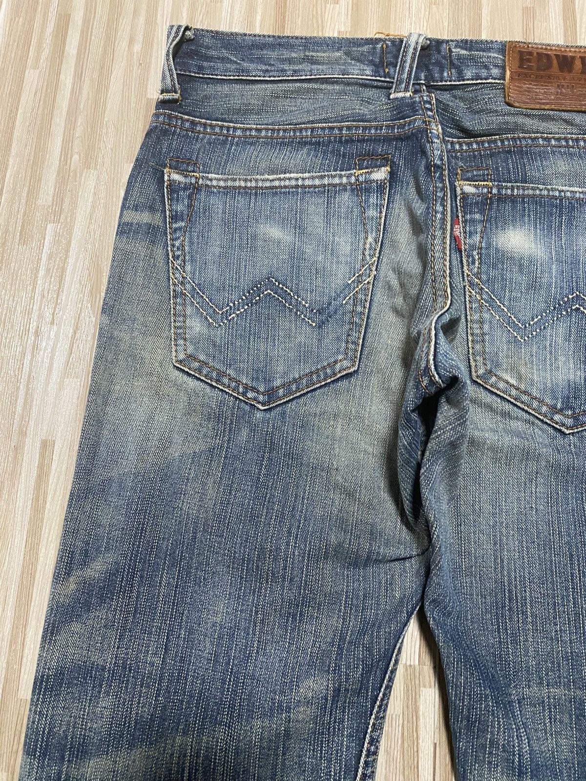 Edwin 🔥Thrash Exclusive Vintage Edwin Rusty Distress Denim Jean Size US 28 / EU 44 - 11 Thumbnail
