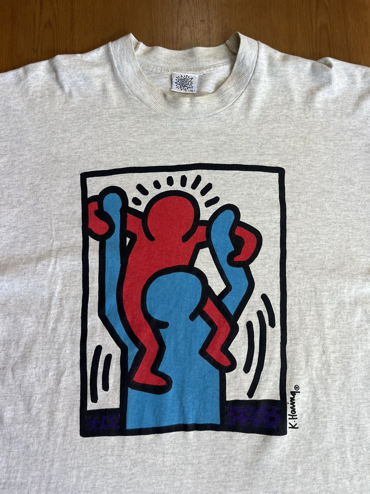 Arts & Science Vintage Keith Haring 80’s Pop Shop Art Tshirt Size US XL / EU 56 / 4 - 5 Thumbnail