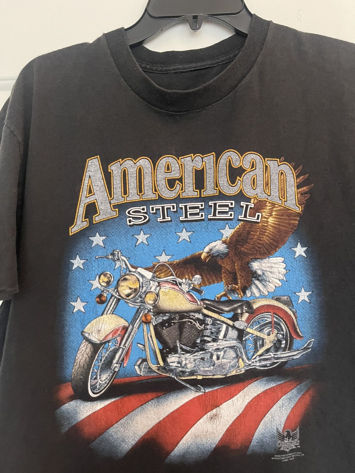 Harley Davidson VINTAGE 1993 American Steel Biker Maui, Hawaii 3D Emblem Size US XL / EU 56 / 4 - 2 Thumbnail