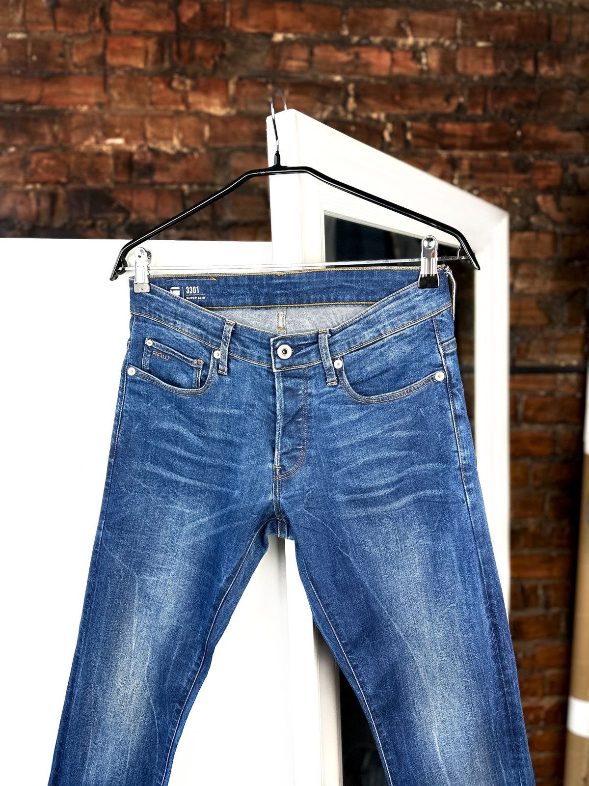 G-Star Men’s Jeans G-Star Raw 3301 Super Slim Dark Blue Size: 30/30 Size US 30 / EU 46 - 3 Thumbnail