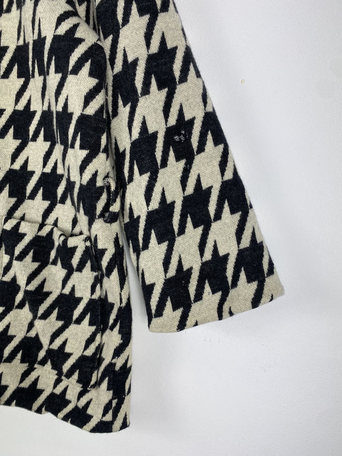 Japanese Brand Vintage 80’s Wool Hountstooth Jacket Button Up Size S / US 4 / IT 40 - 3 Thumbnail