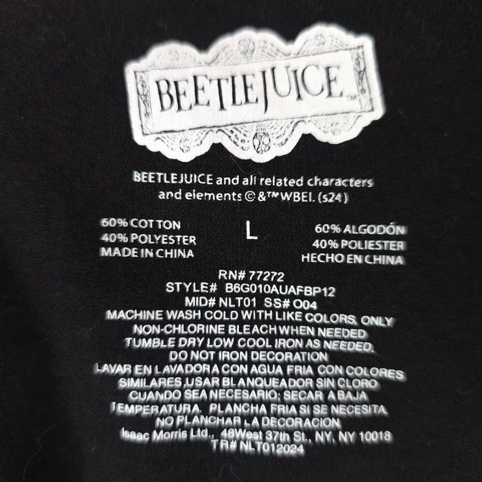 Burton VINTAGE Beetlejuice T Shirt Mens Size Large Black Tim Burton Movie Size US L / EU 52-54 / 3 - 5 Thumbnail