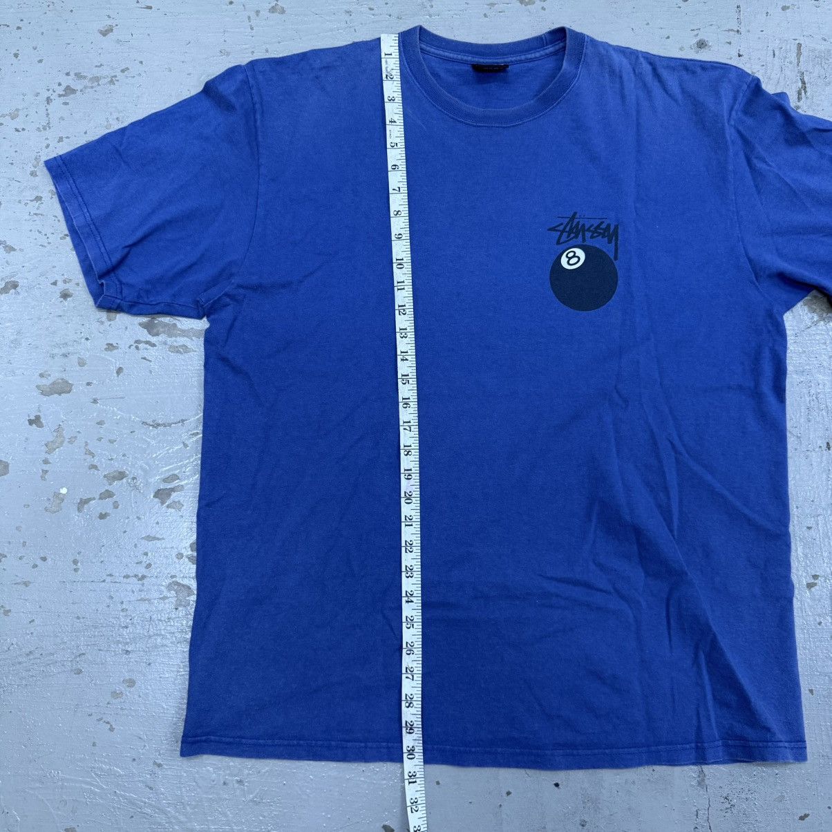 Stussy Stussy 8 Ball Pigment Dyed Faded Midnight Blue Tee Size US XL / EU 56 / 4 - 8 Thumbnail