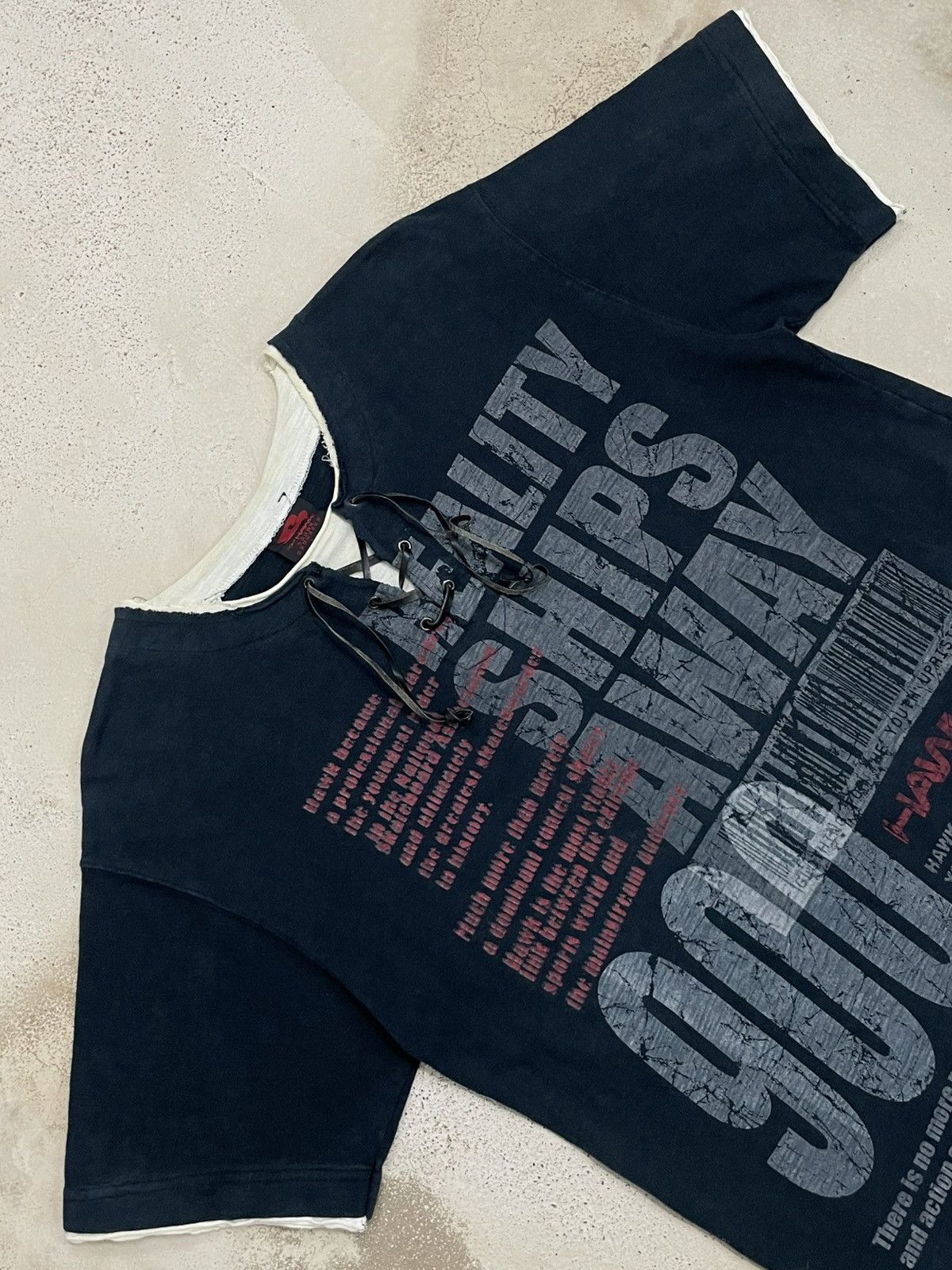 Tony Hawk × Vintage Vintage Tony Hawk Y2K Skate Scene Wording Layered Tee Size US L / EU 52-54 / 3 - 7 Thumbnail