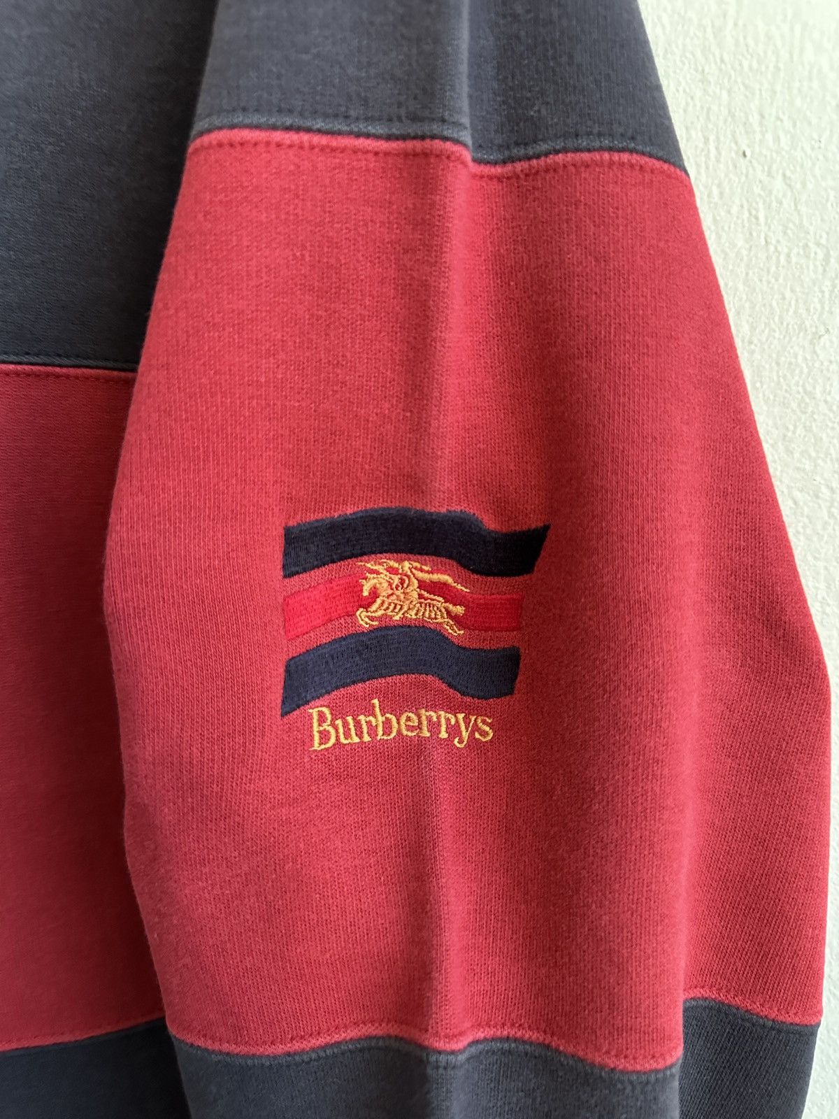 Burberry vintage 90s BURBERRY stripe stripes sweatshirts crewneck Size US M / EU 48-50 / 2 - 9 Thumbnail