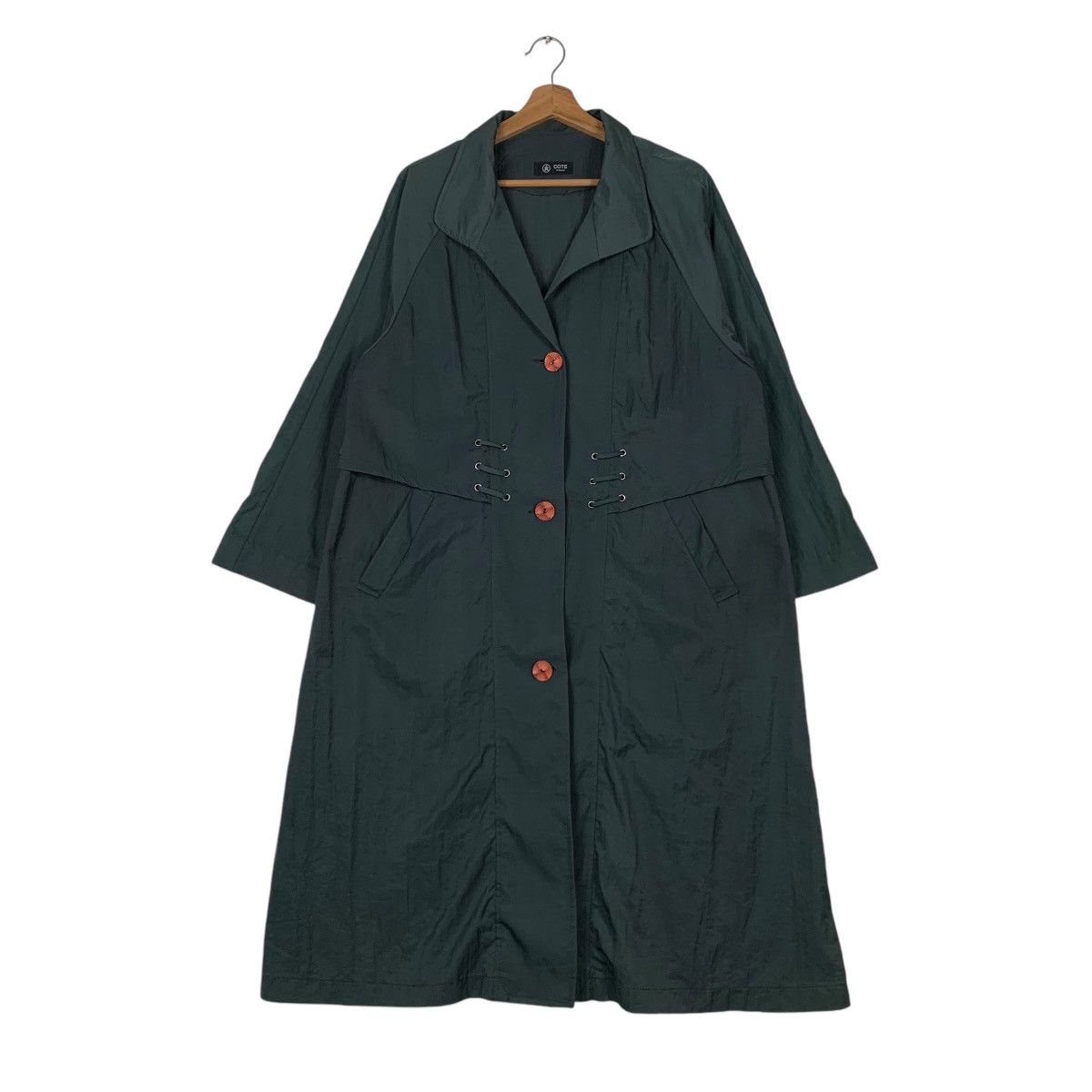 Japanese Brand COTE PARIS Long Coat Avant Garde #1302-C59 Size M / US 6-8 / IT 42-44 - 1 Thumbnail