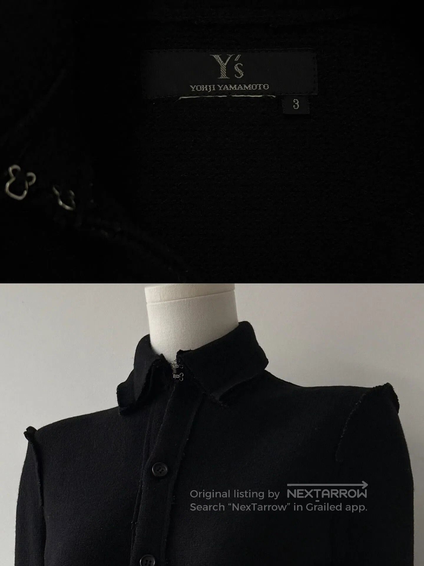 Y's Yohji Yamamoto Y's Wool Jacket. Size US L / EU 52-54 / 3 - 6 Thumbnail