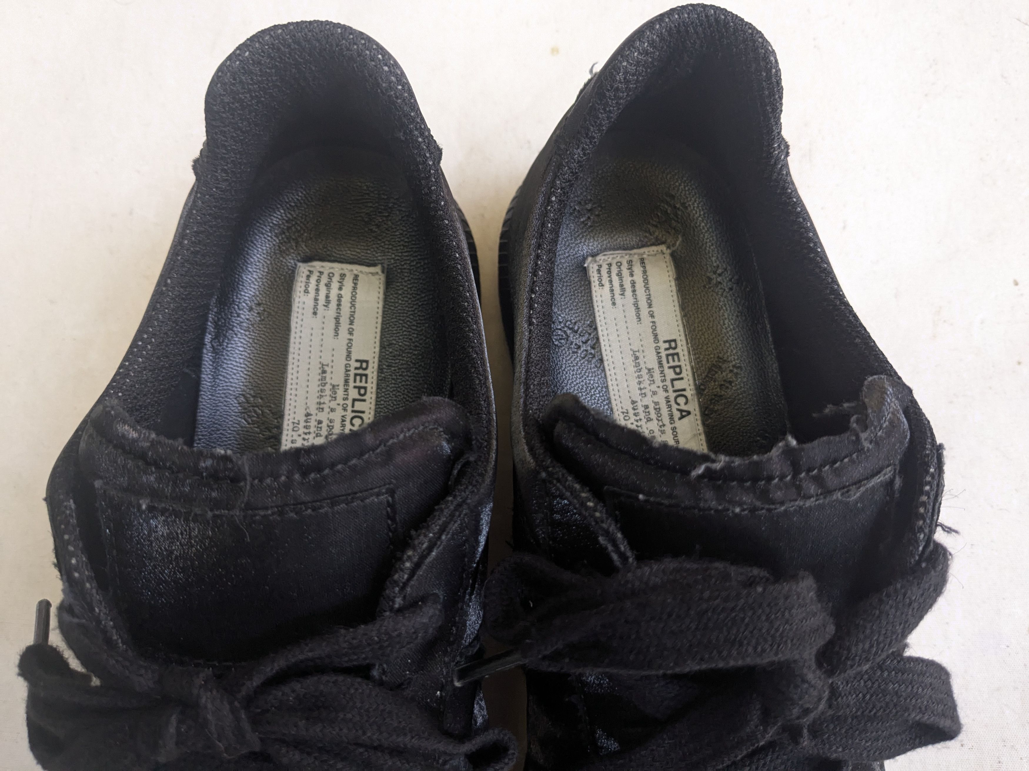 Maison Margiela Maison Margiela GAT Replica Black Satin 9 42 Size US 10 / EU 43 - 4 Thumbnail