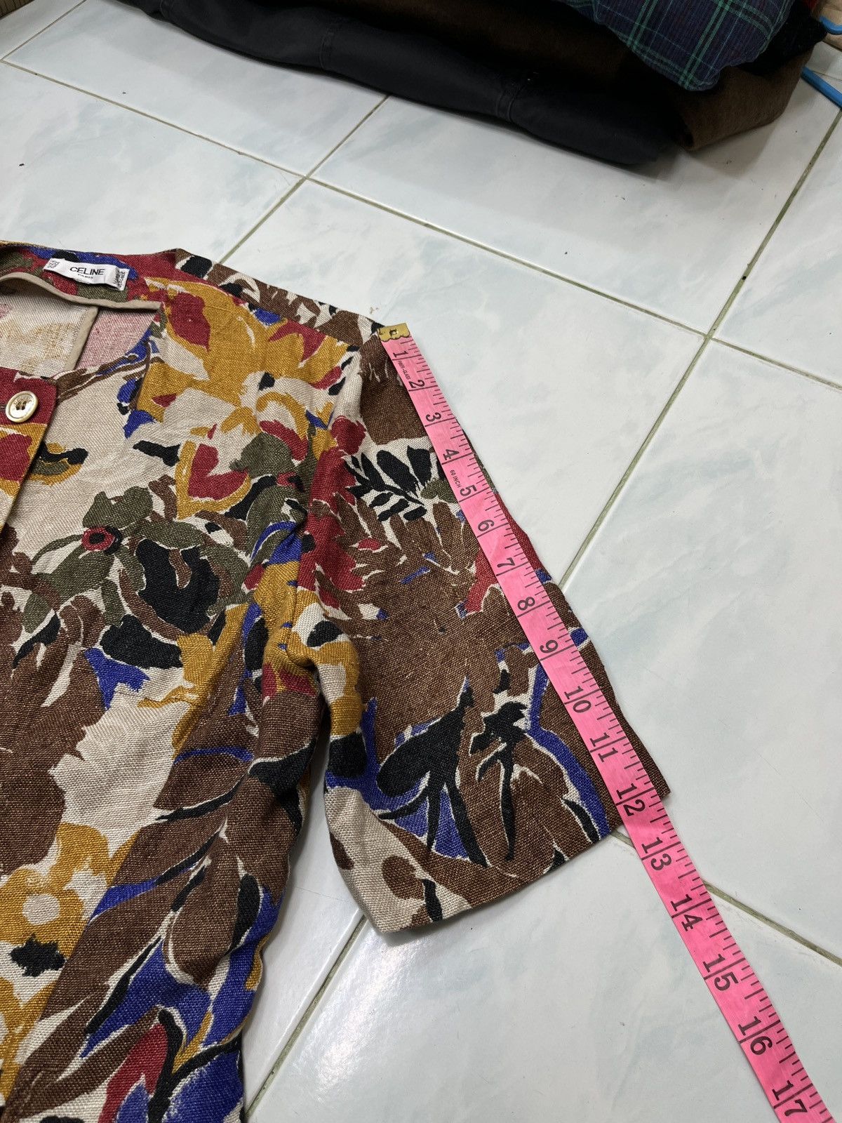 Celine 🔥🔥🔥STEALS VTG CELINE FLORAL BLOUSE Size M / US 6-8 / IT 42-44 - 17 Thumbnail