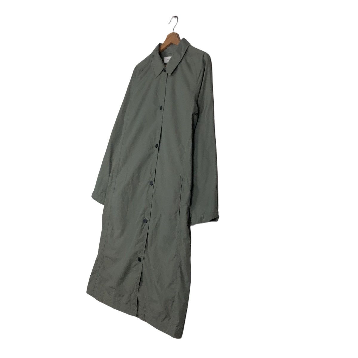 Japanese Brand 🔥Green Military Long Fly Coats Jacket Lemaire Uniqlo Japan Size US M / EU 48-50 / 2 - 2 Thumbnail