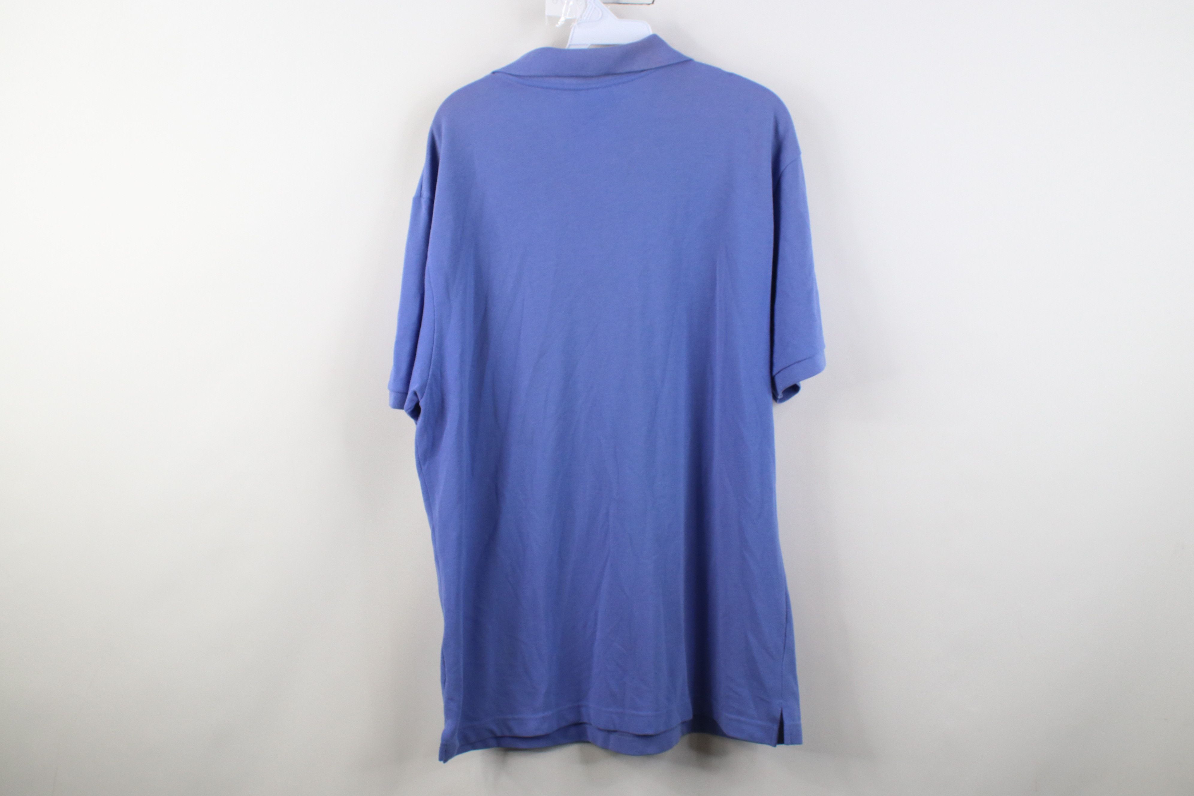 Vintage Vintage 90s Streetwear Blank Pique Cotton Knit Golf Polo Size US L / EU 52-54 / 3 - 14 Thumbnail