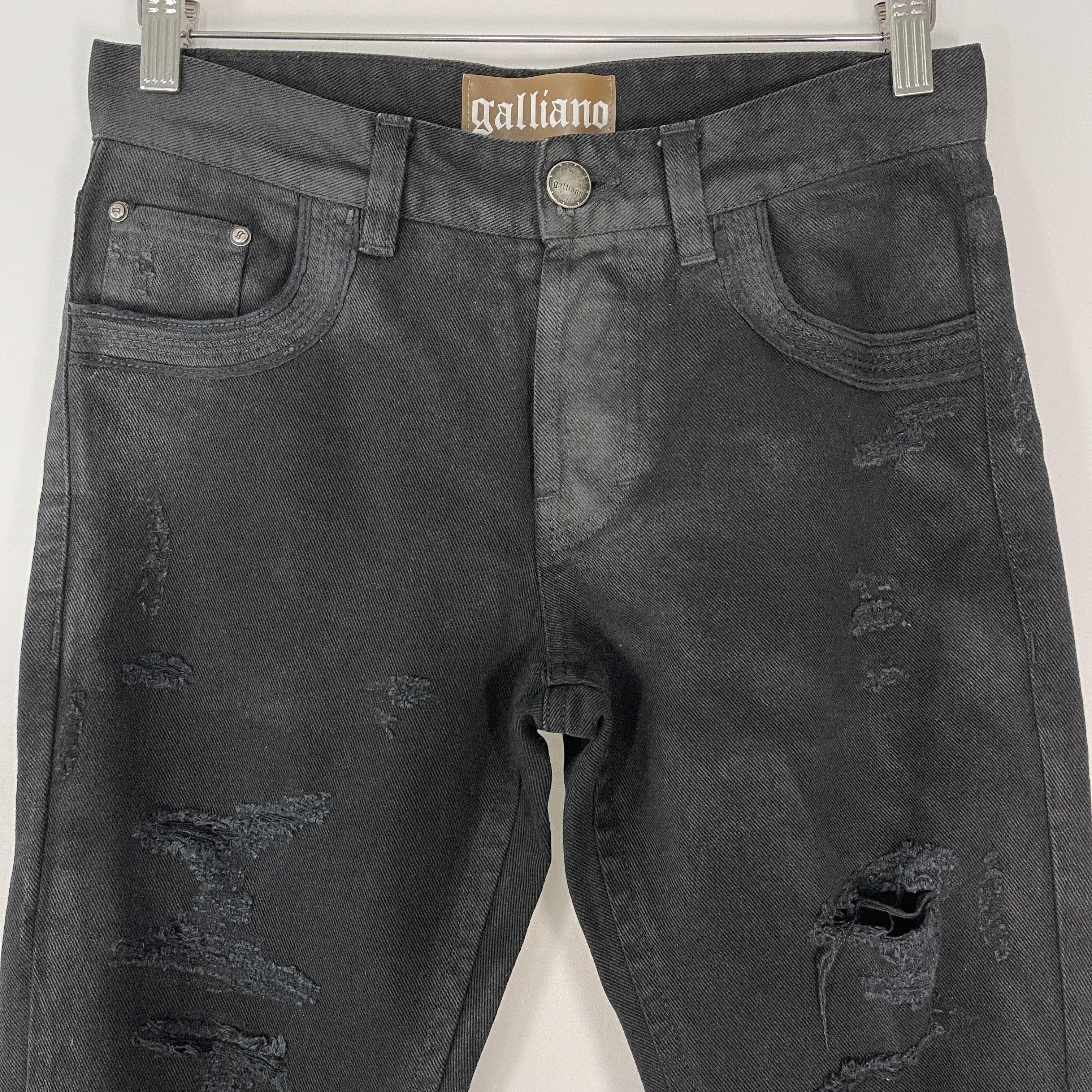 John Galliano JOHN GALLIANO Black Jeans size 28/42 Size 28" / US 6 / IT 42 - 2 Thumbnail