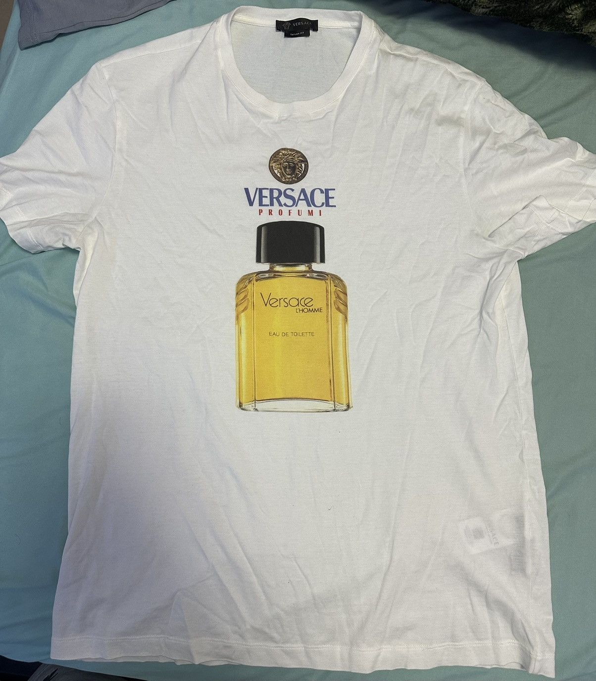 image of Versace Tee in White, Men's (Size XL)