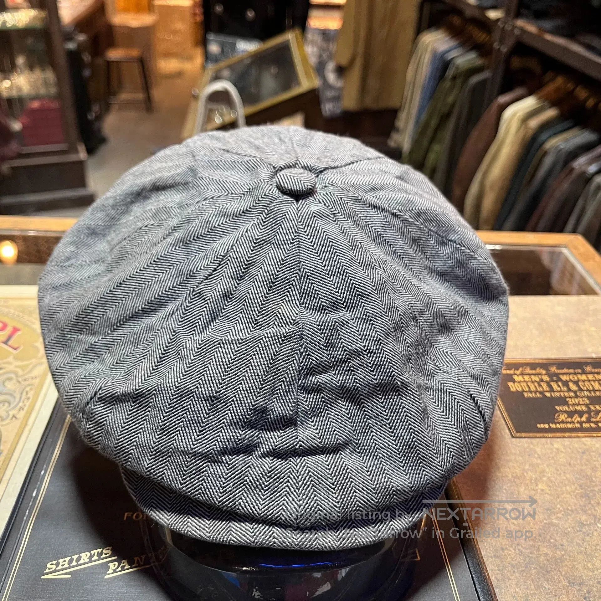 RRL Ralph Lauren RRL Herringbone Newsboy Cap. Size ONE SIZE - 1 Thumbnail