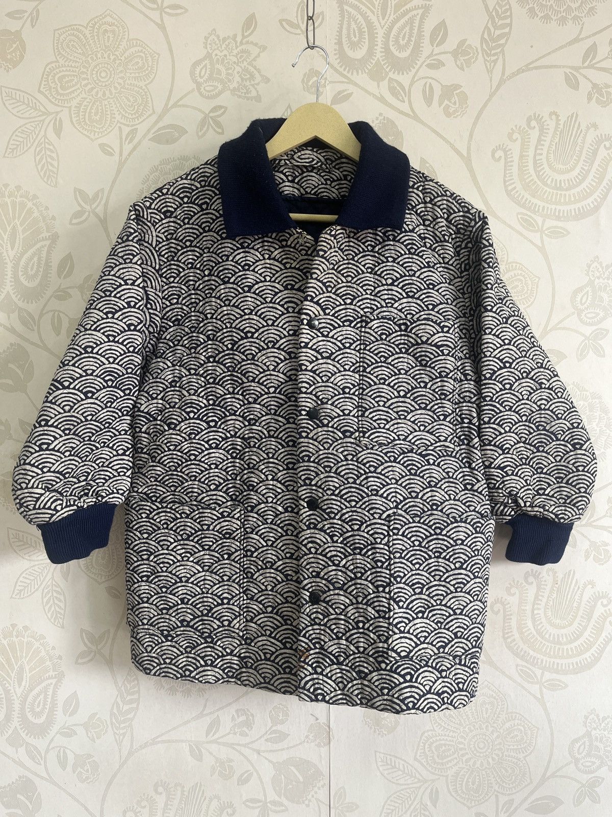 Beauty Beast × Japanese Brand × Vintage Steals Quilted Sashiko Japan Sweater Winter Size US L / EU 52-54 / 3 - 1 Thumbnail