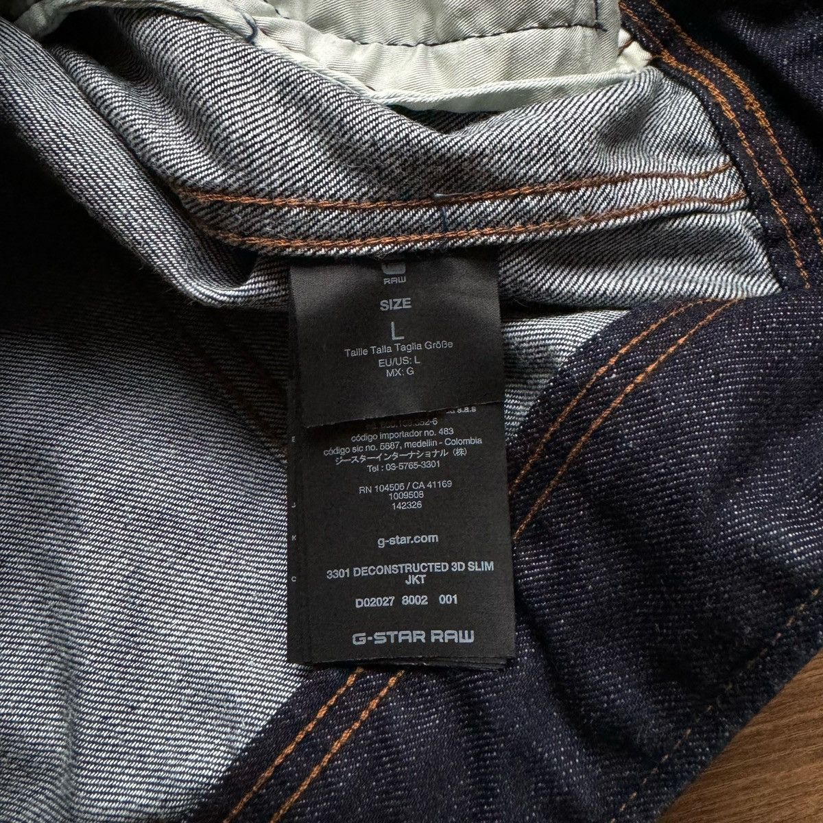G-Star G-Star 3301 Deconstructed 3D Slim Jacket Raw Jeans Denim Size US L / EU 52-54 / 3 - 6 Thumbnail