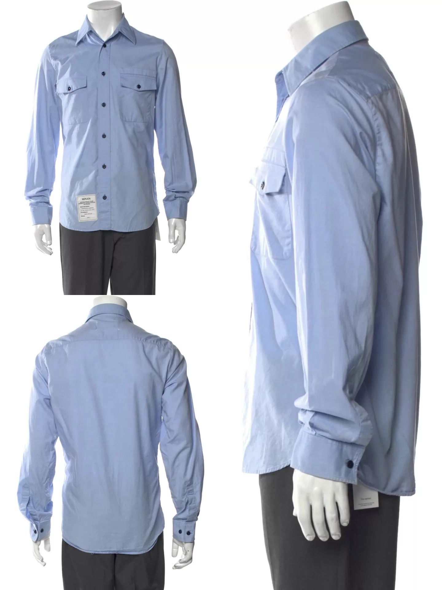 Maison Margiela Maison Margiela S/S17 Pocket Label Shirt 39EU Size US M / EU 48-50 / 2 - 8 Thumbnail