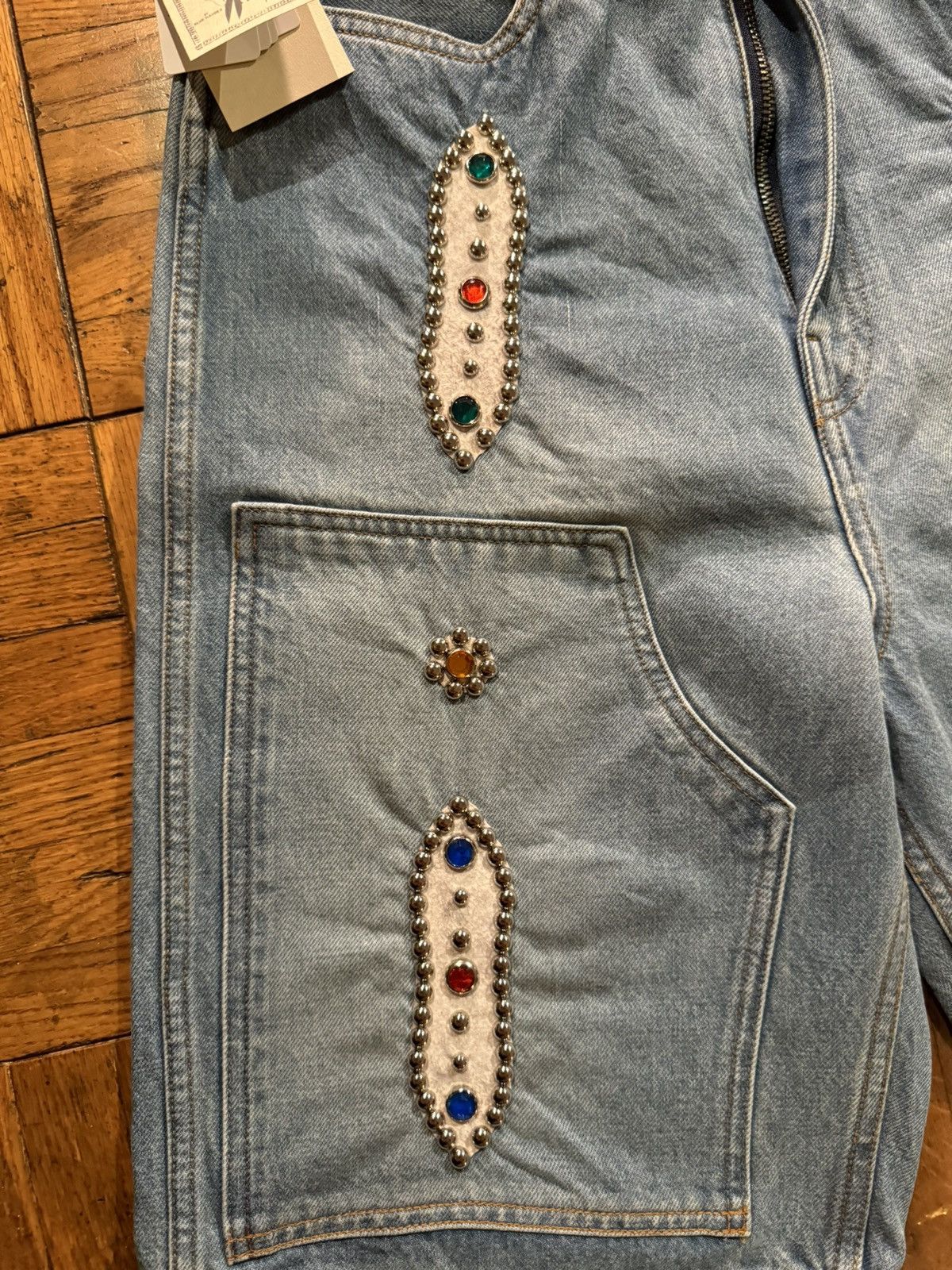 Kapital Kapital Studded Gem Denim Shorts Size US 32 / EU 48 - 8 Thumbnail
