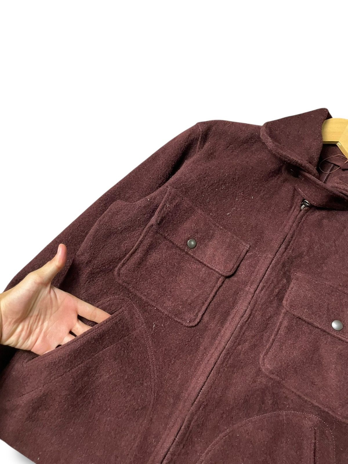 Japanese Brand × Uniqlo × Vintage UNIQLO Wool Blend Fleece Jacket (134) Size US M / EU 48-50 / 2 - 4 Thumbnail