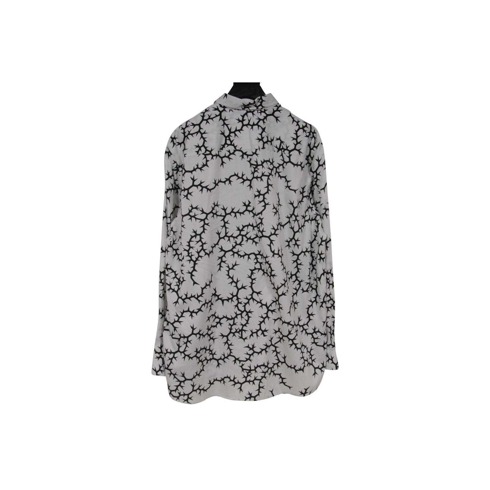 Givenchy Thorn Button Down Shirt 41/ 16 White Black Size US L / EU 52-54 / 3 - 2 Thumbnail