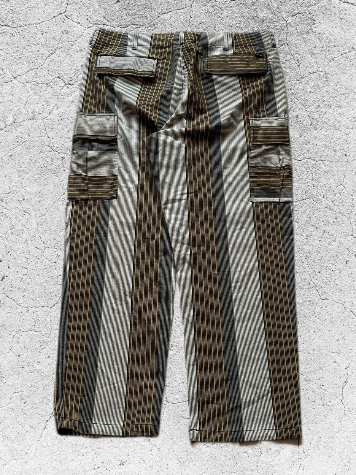 Stussy Stussy striped cargo work pants Size US 34 / EU 50 - 1 Thumbnail