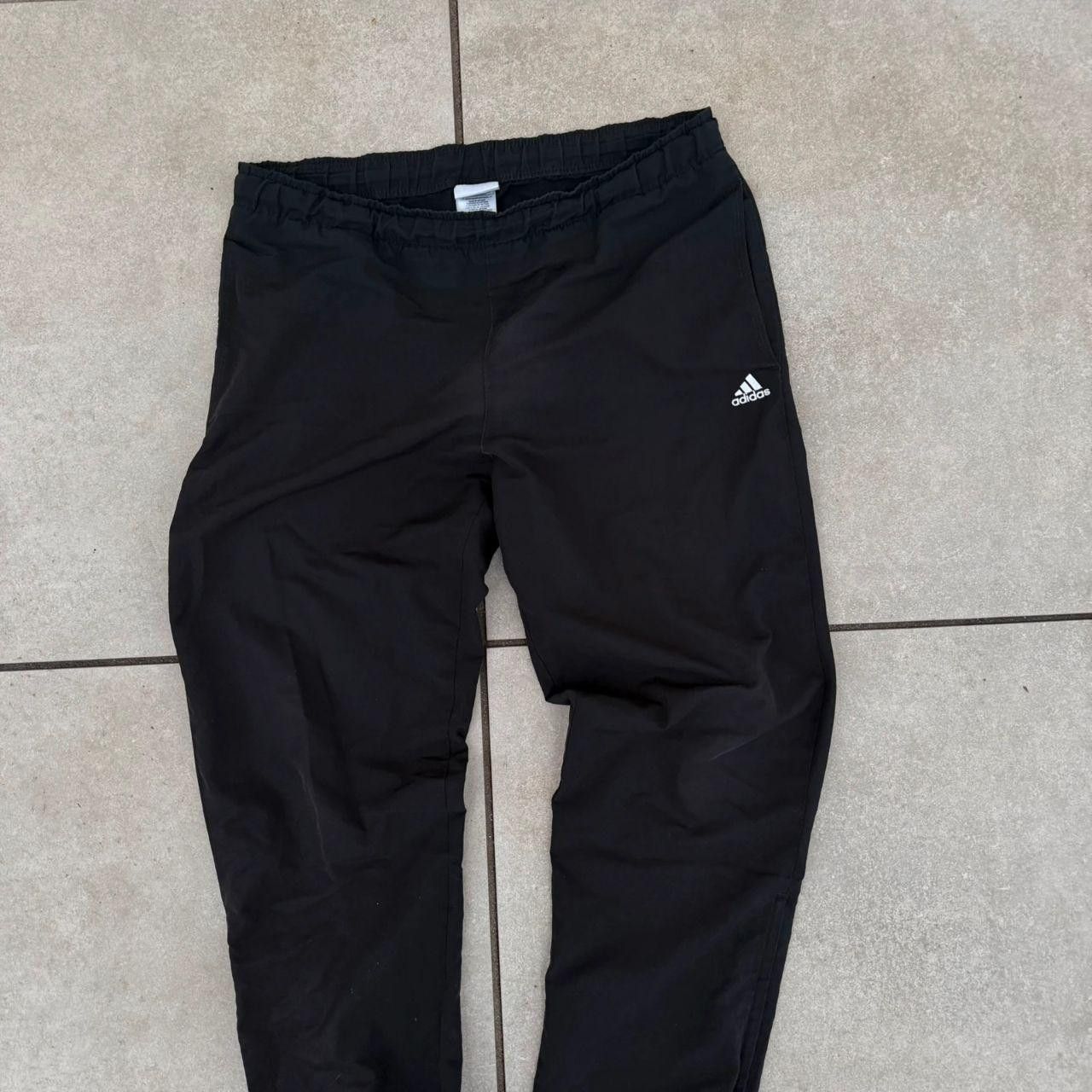 Adidas Adidas Vintage 90s Bottoms Black Retro Wide Leg Sweatpants Size US 32 / EU 48 - 3 Thumbnail