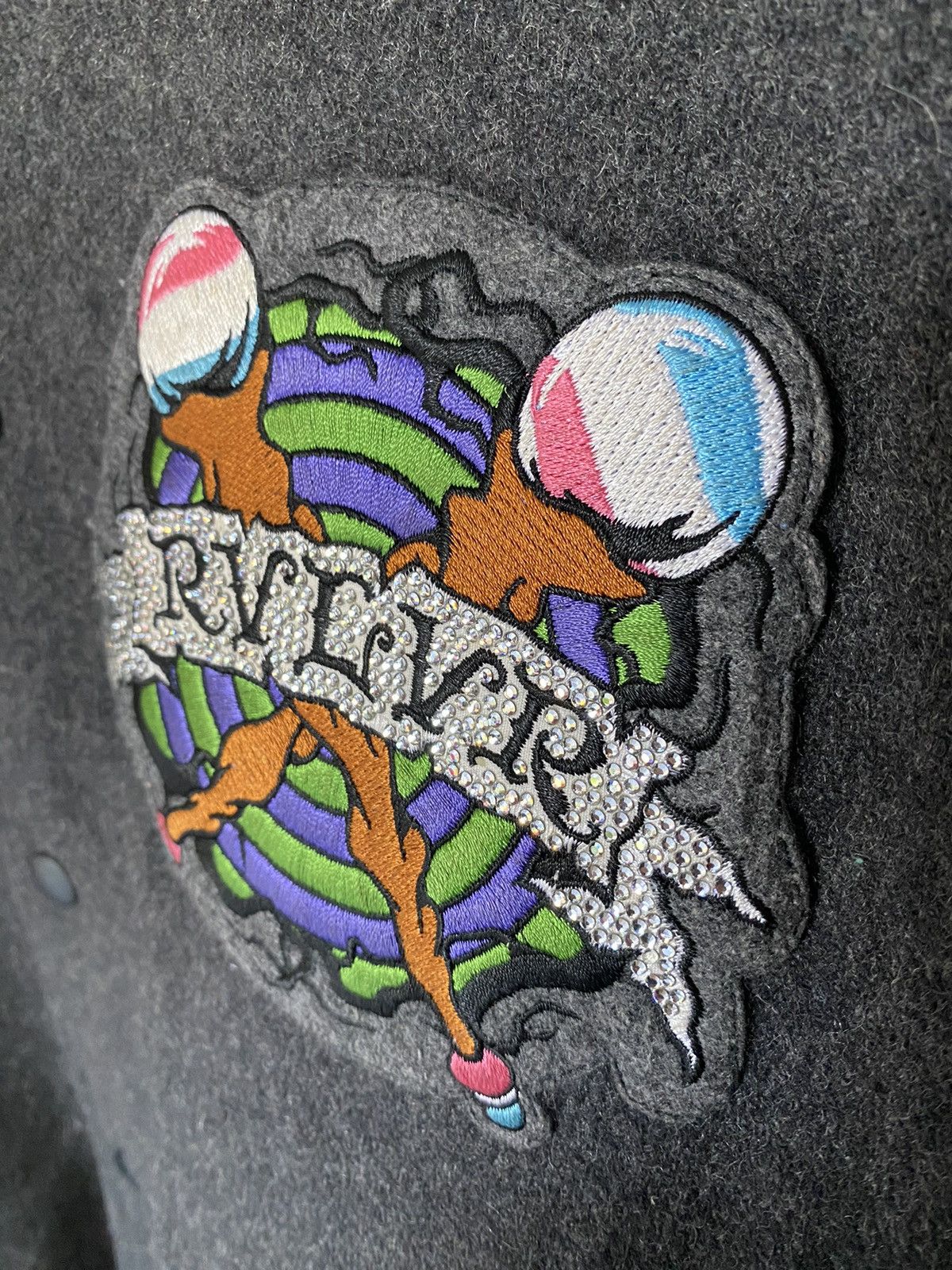 PHENOMENON AW02 REVOLVER murakami floral varsity leather jacket Size US M / EU 48-50 / 2 - 13 Thumbnail