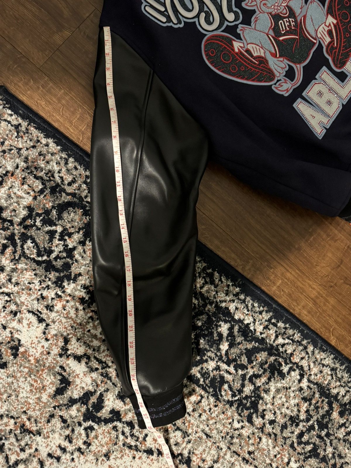 Off-White Off White x Chicago Bulls Varsity Leather Jacket Size US XL / EU 56 / 4 - 17 Thumbnail