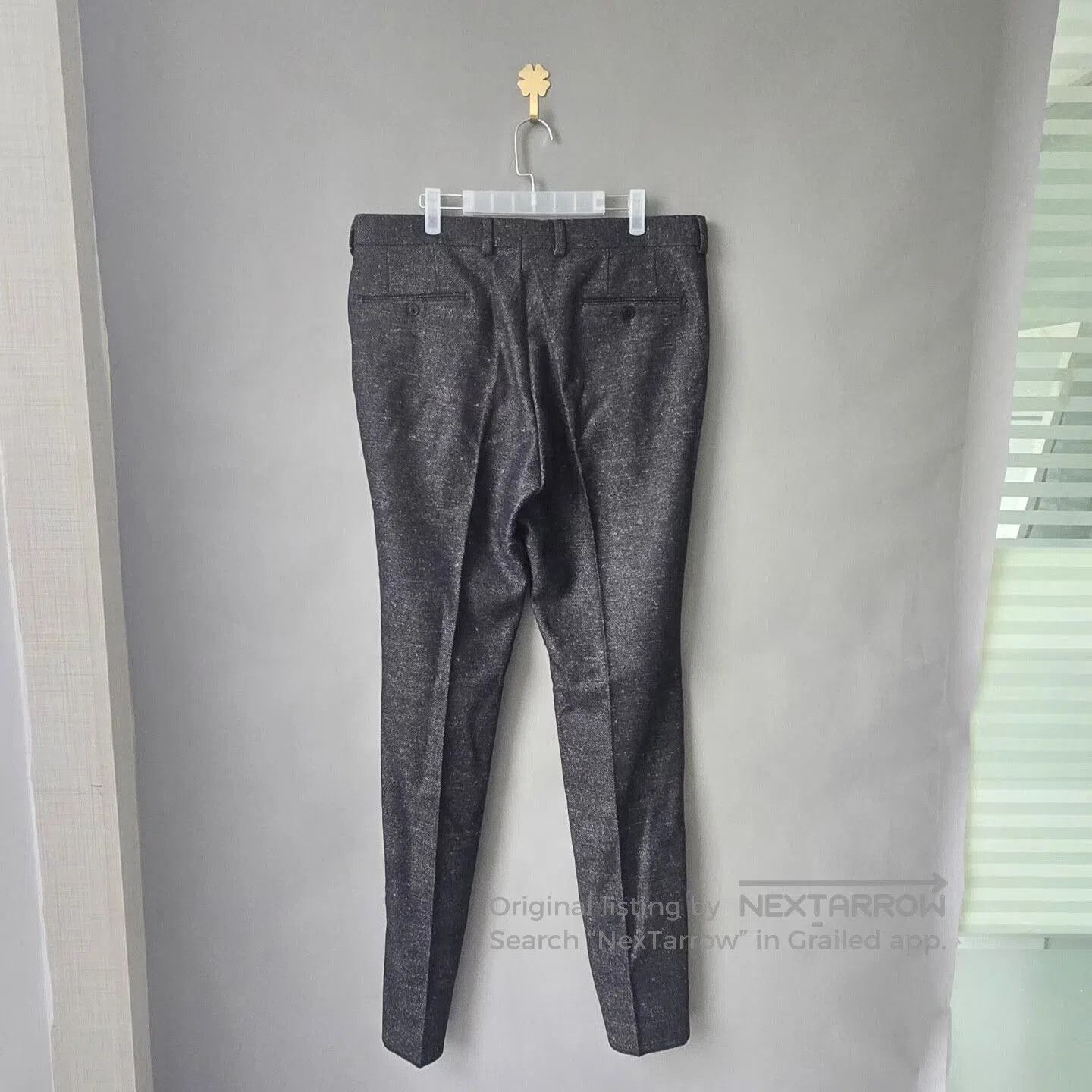Fendi Fendi Black Gray Wool Blend Trousers. Size US 42 / EU 58 - 2 Thumbnail