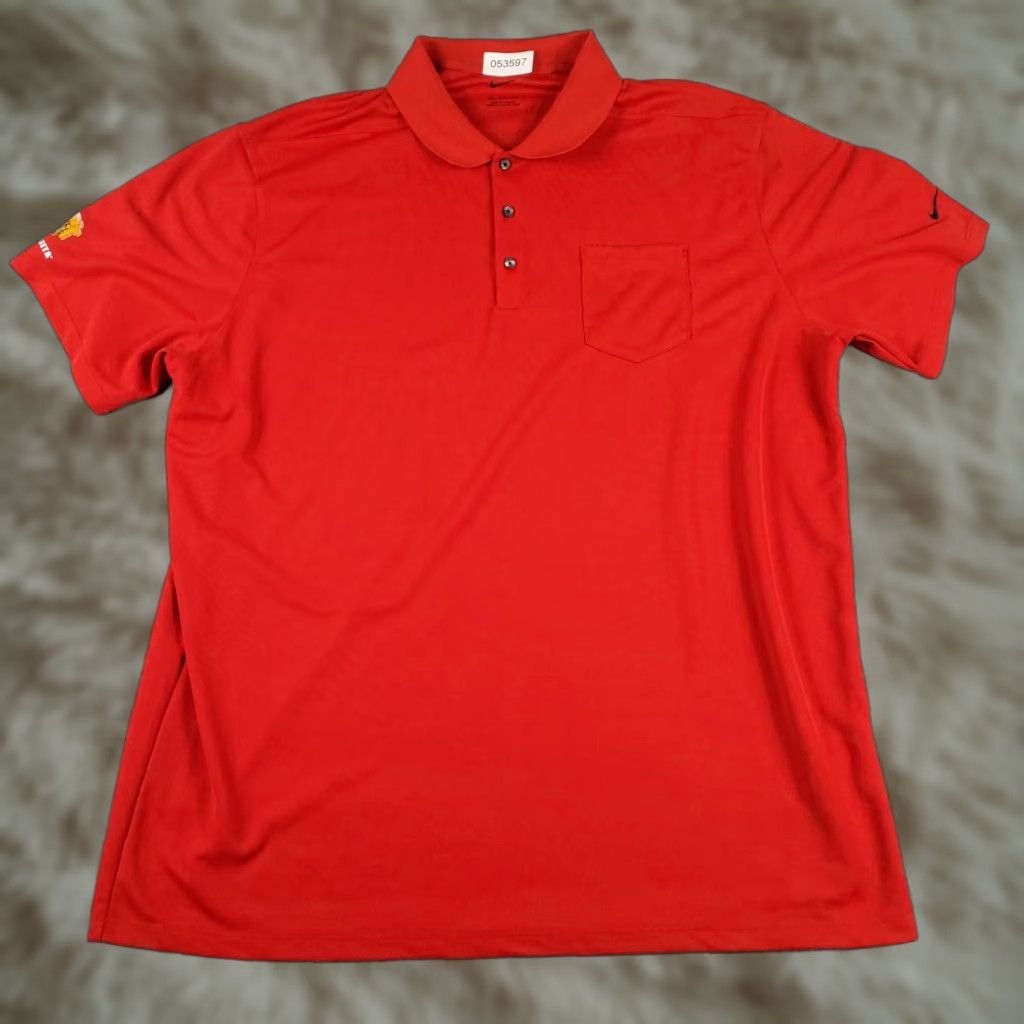 Nike Nike Polo Shirt Men 2XL Red Nike Golf Short Sleeve Polo Shirt Mens 2XL Red Swoosh Casual Golf Size US XXL / EU 58 / 5 - 1 Thumbnail