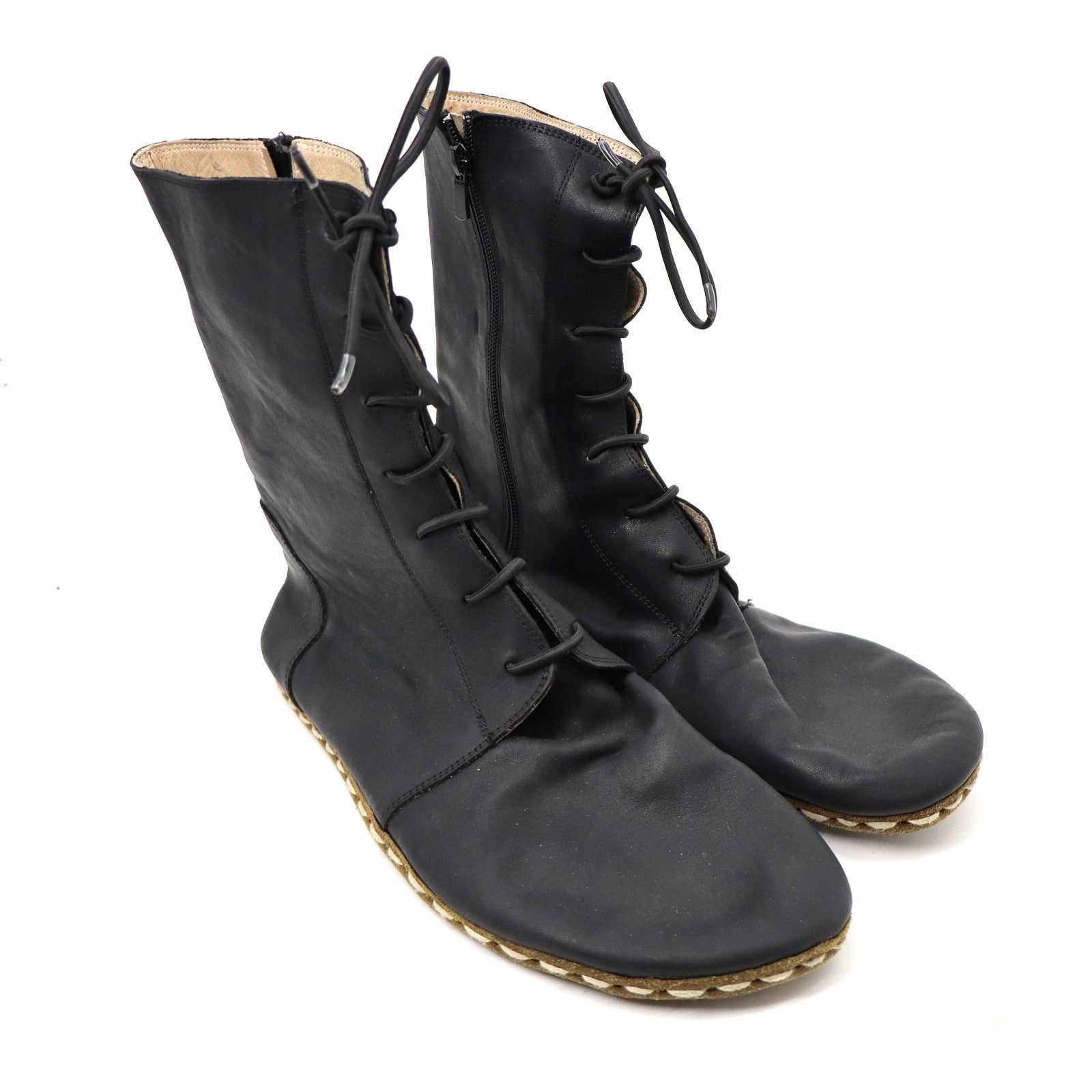 Other NEFES Handmade Black Buffalo LeatherGrounding Effect Boot Size US 11.5 / EU 44-45 - 2 Thumbnail