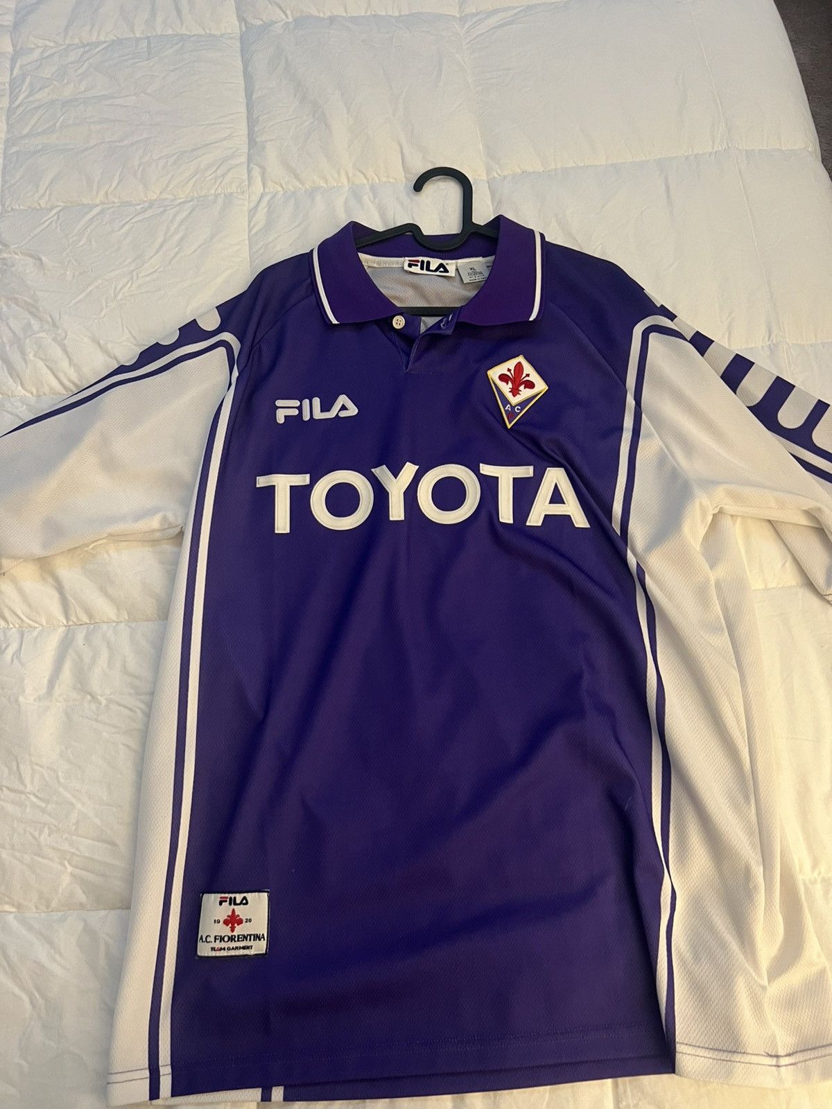 Fila Batistuta Fiorentina Authentic Jersey Size US XL / EU 56 / 4 - 1 Thumbnail