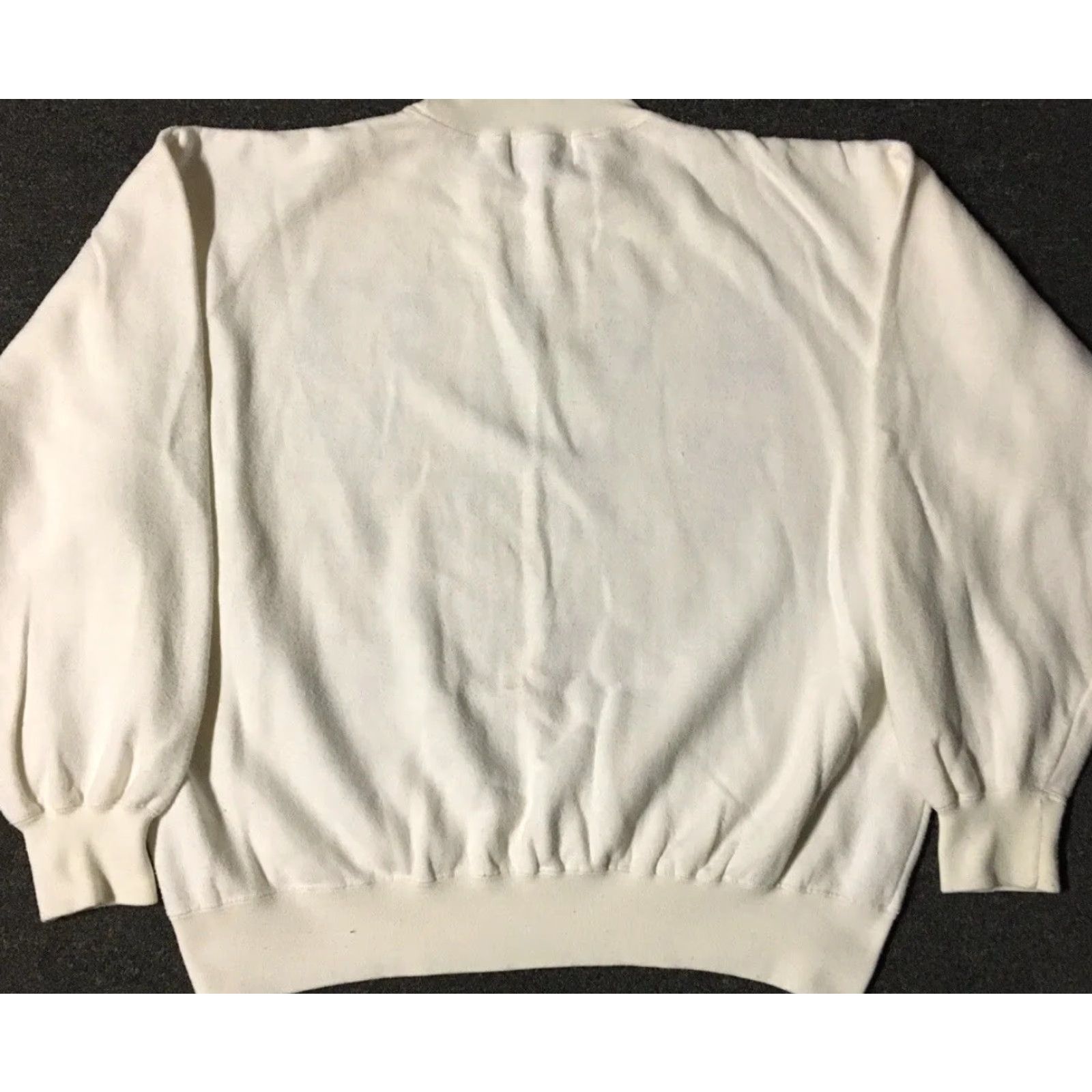 Guess VINTAGE GUESS Hoodie Women M White 80s 90s Spellout Sweatshirt Hip Hop Grunge Rap Style Pullover Sports Activewear Fashion Size M / US 6-8 / IT 42-44 - 6 Thumbnail