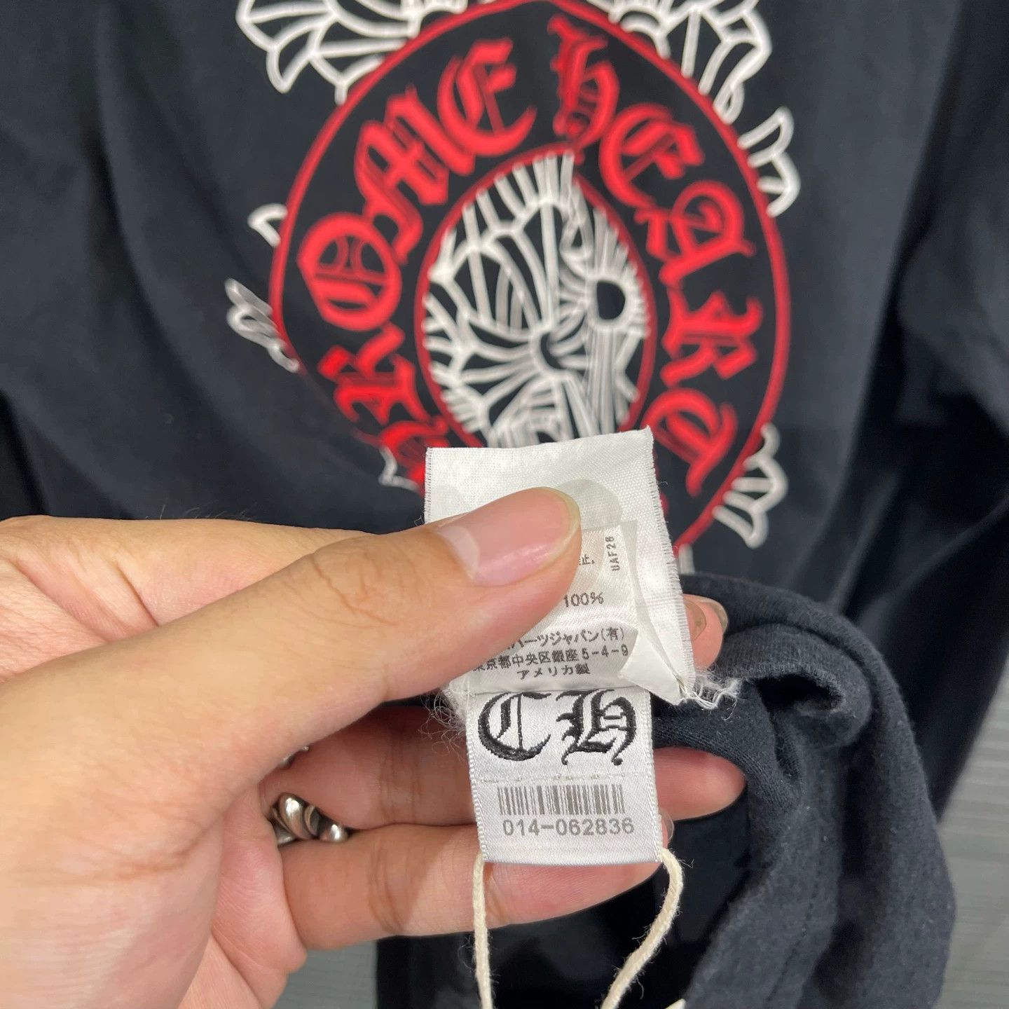 Chrome Hearts Chrome Hearts Phantom Cross Red Horseshoe LS M Size US M / EU 48-50 / 2 - 8 Thumbnail