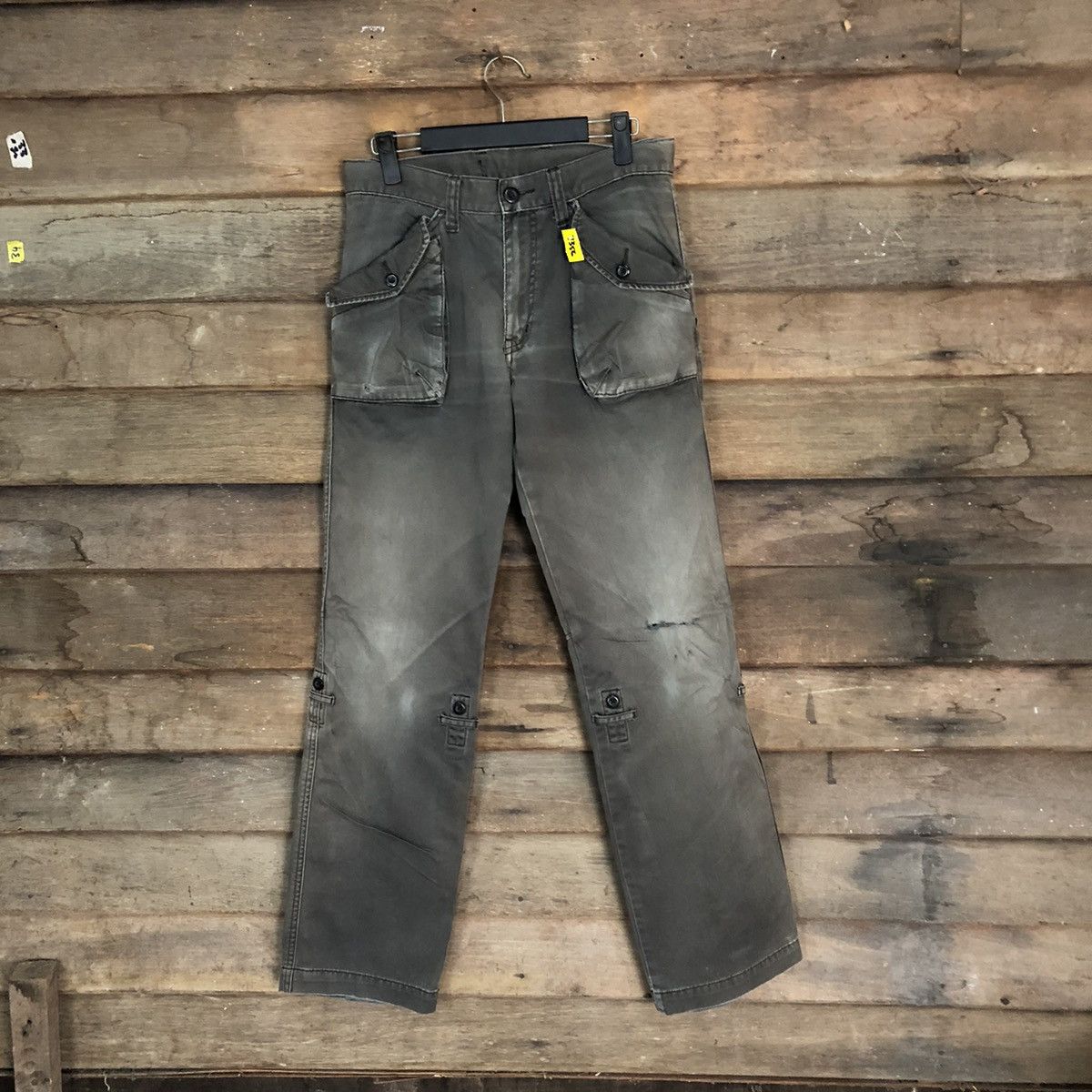 DL Uniqlo faded vtg japan Cargo Multipocket Pants #S2792