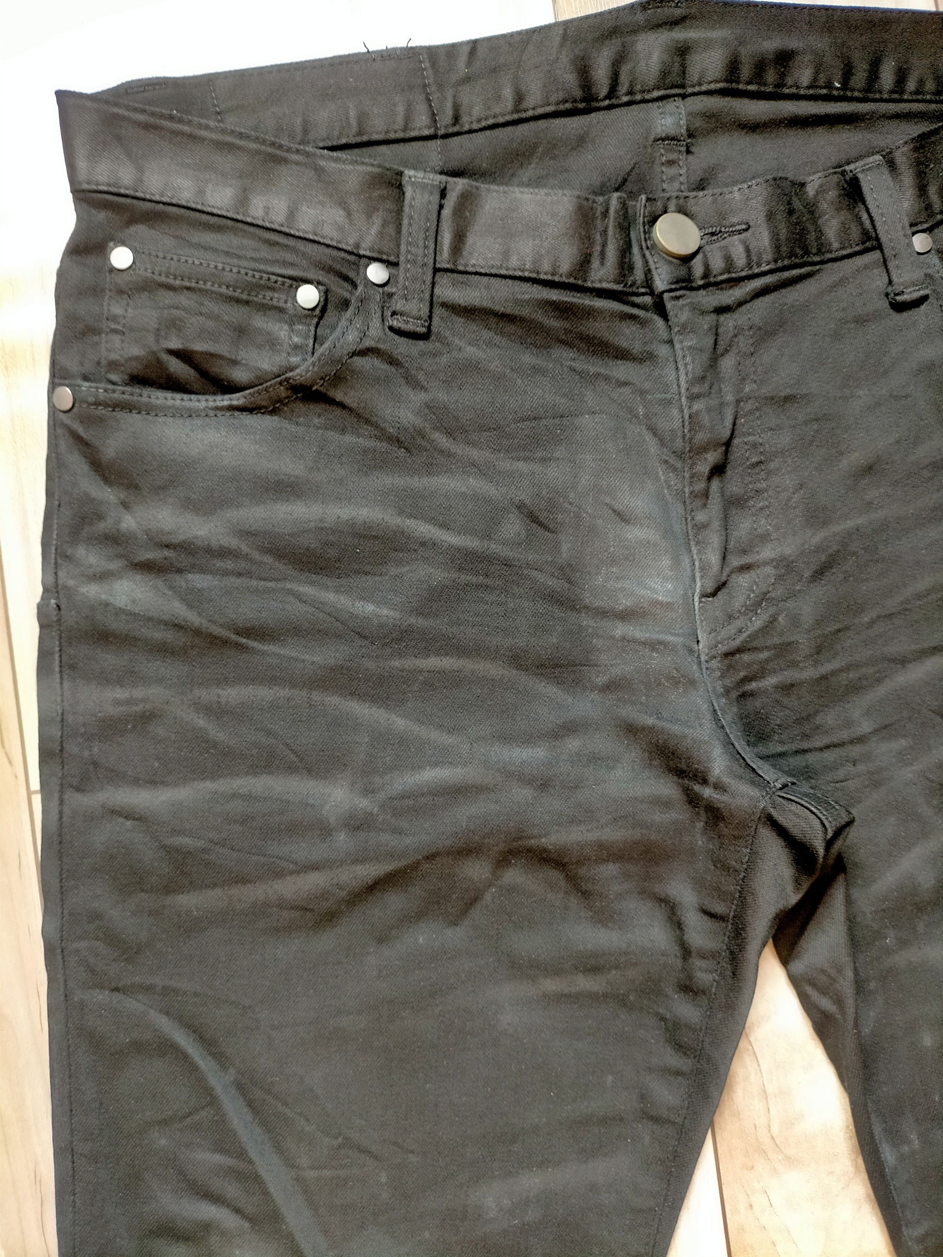Tornado Mart Tornado Mart Whiskers Waxed Skinny Black Jeans Size US 34 / EU 50 - 4 Thumbnail